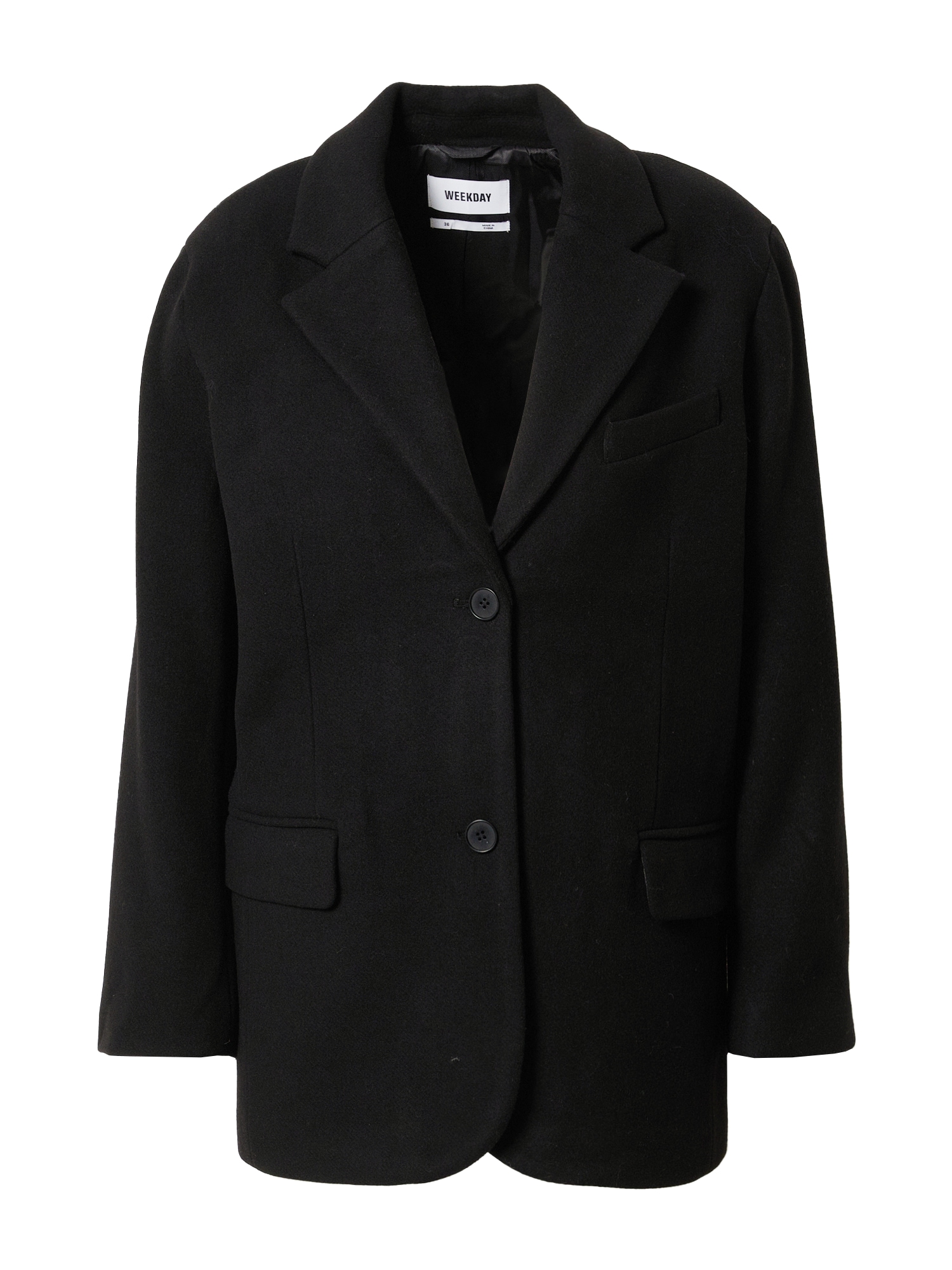 WEEKDAY Blazer 'Luciana'  črna
