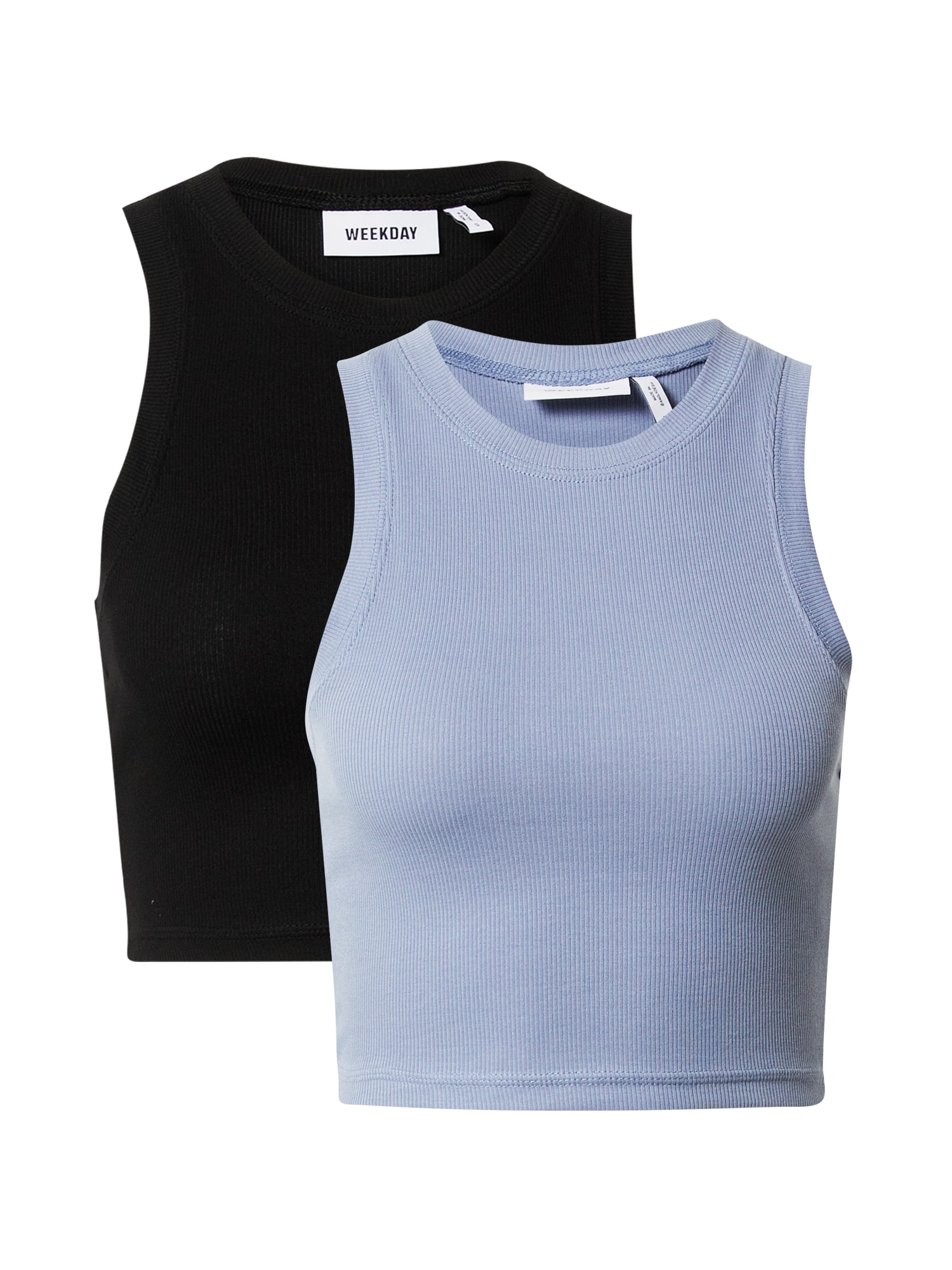 WEEKDAY Top  dimno modra / črna