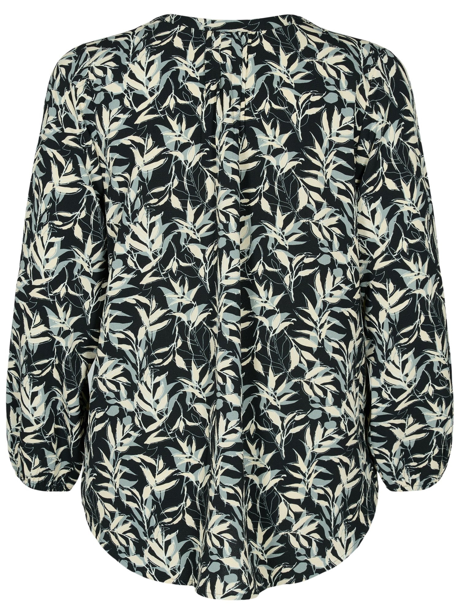 Zizzi Bluza 'CAANNI'  golobje modra / črna / naravno bela