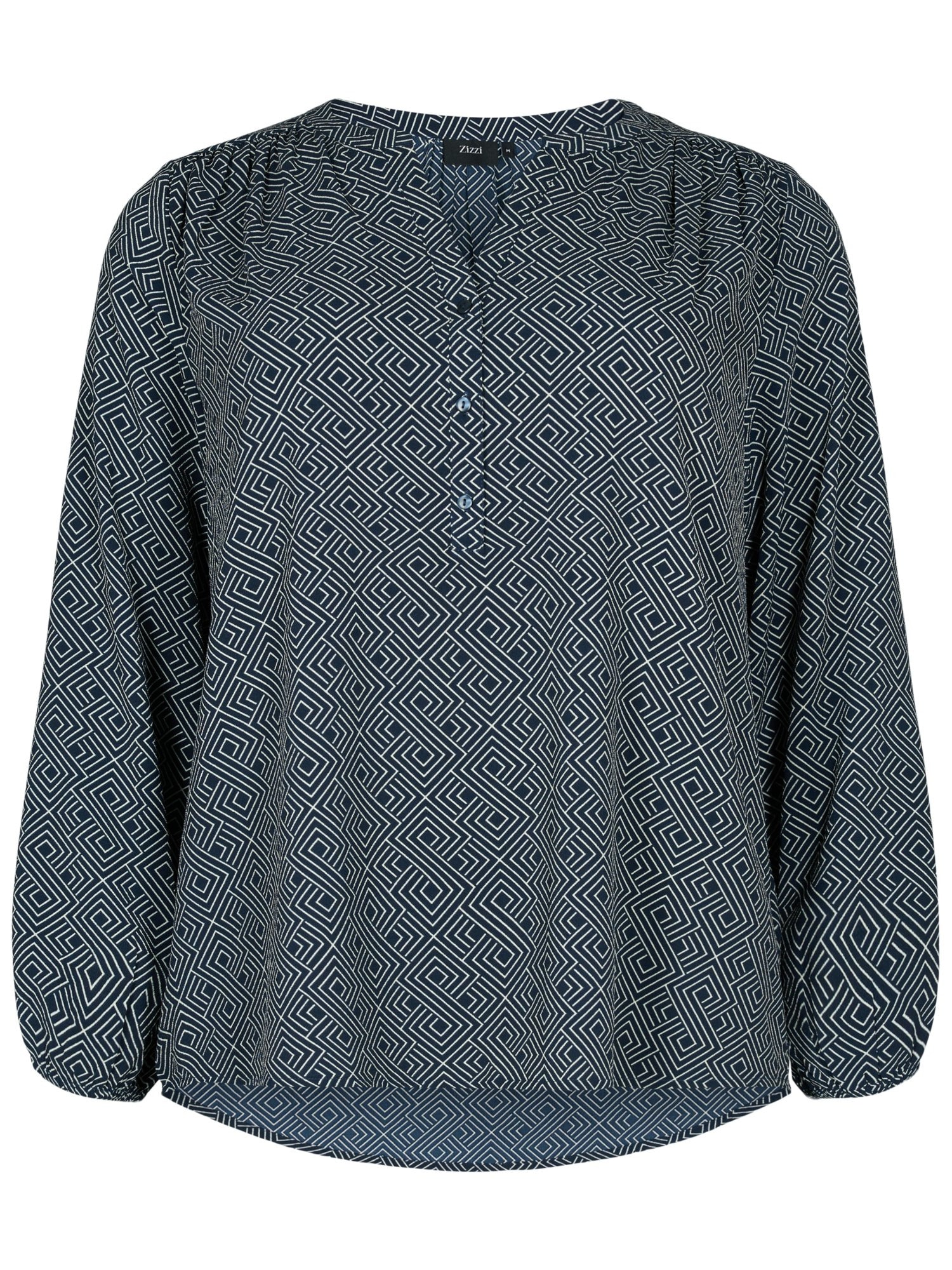 Zizzi Bluza 'CAANNI'  marine / bela