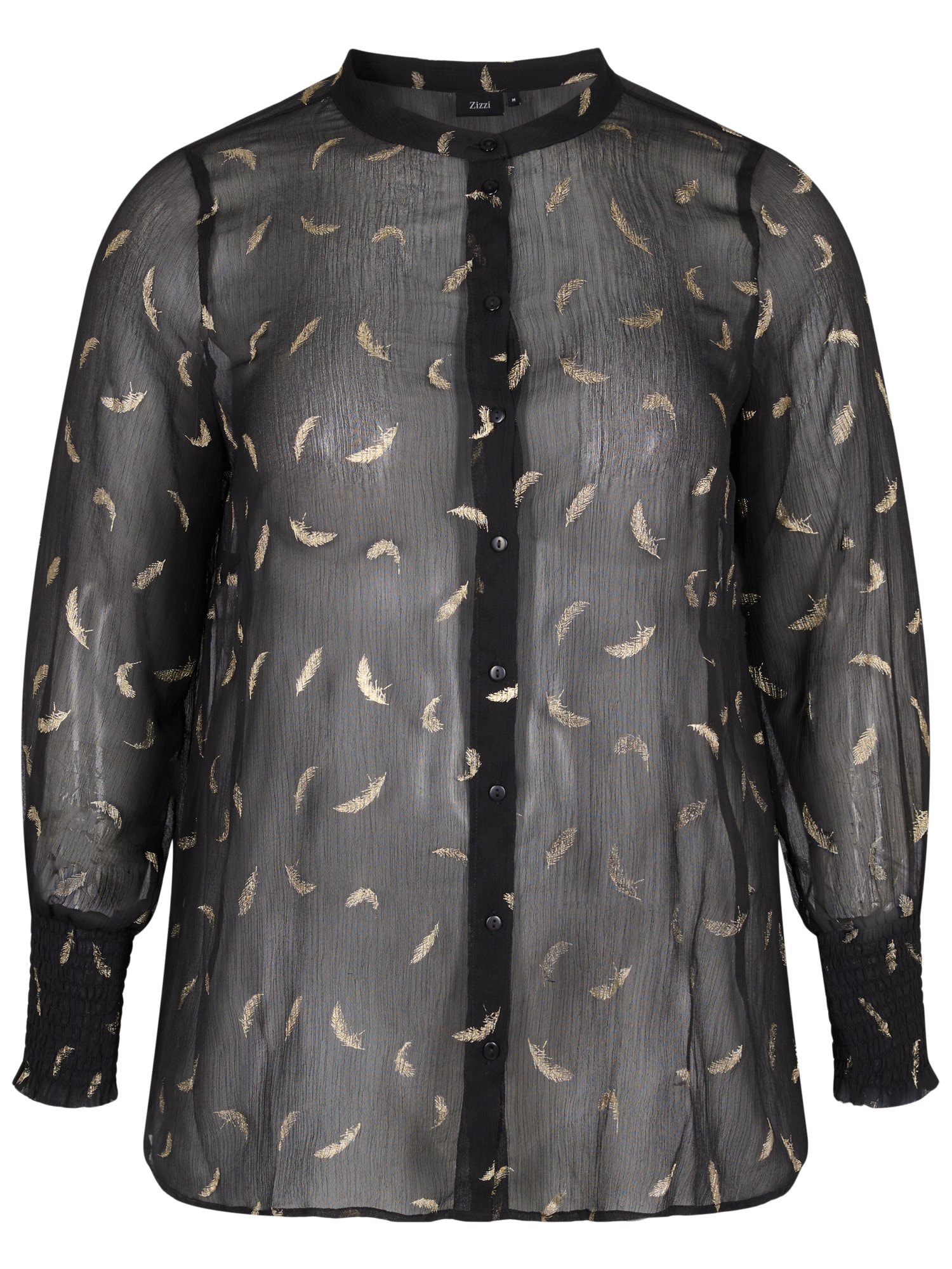 Zizzi Bluza 'Kortney'  zlata / črna