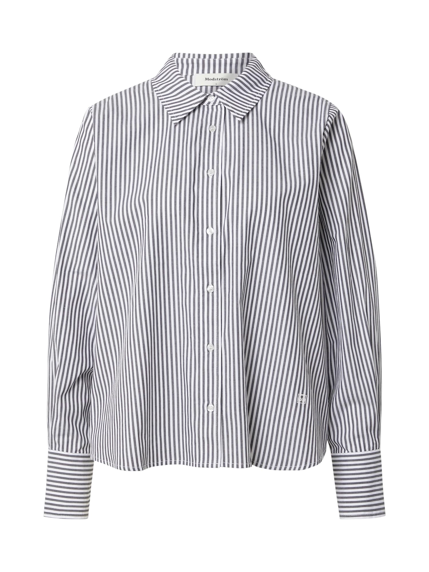 modström Bluza 'Augustus'  črna / bela