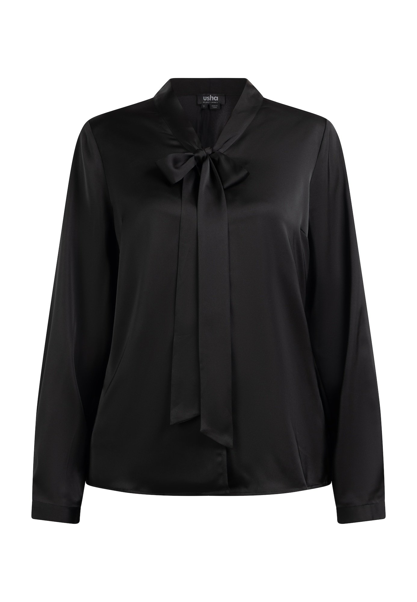 usha BLACK LABEL Bluza  črna / bela