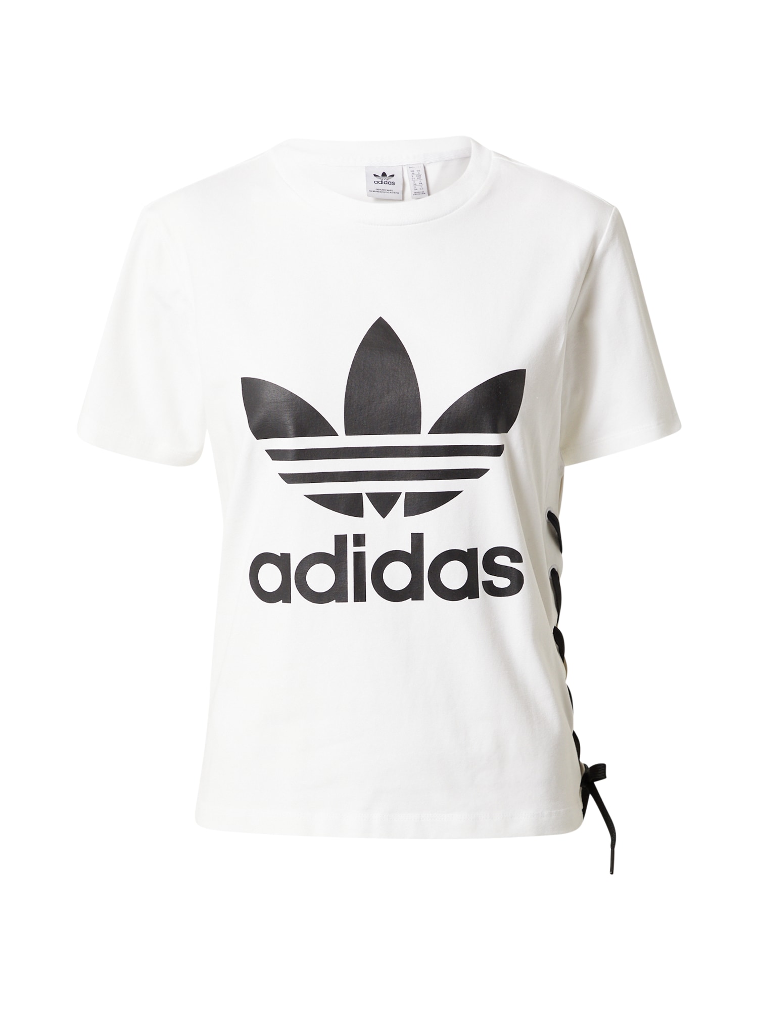 ADIDAS ORIGINALS Majica 'TREFOIL'  črna / bela
