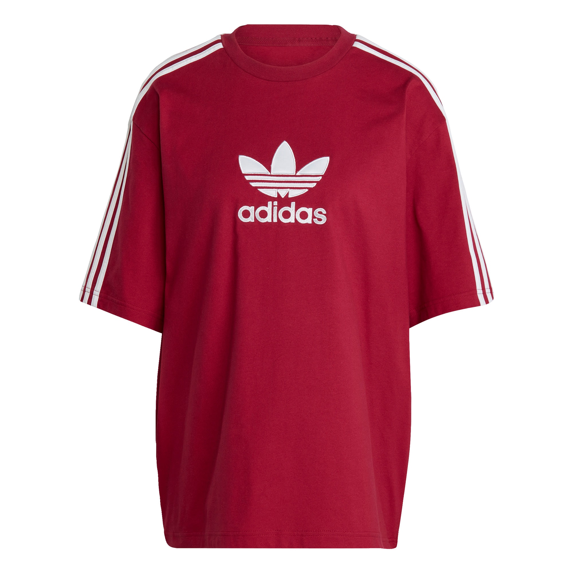 ADIDAS ORIGINALS Majica  burgund / bela