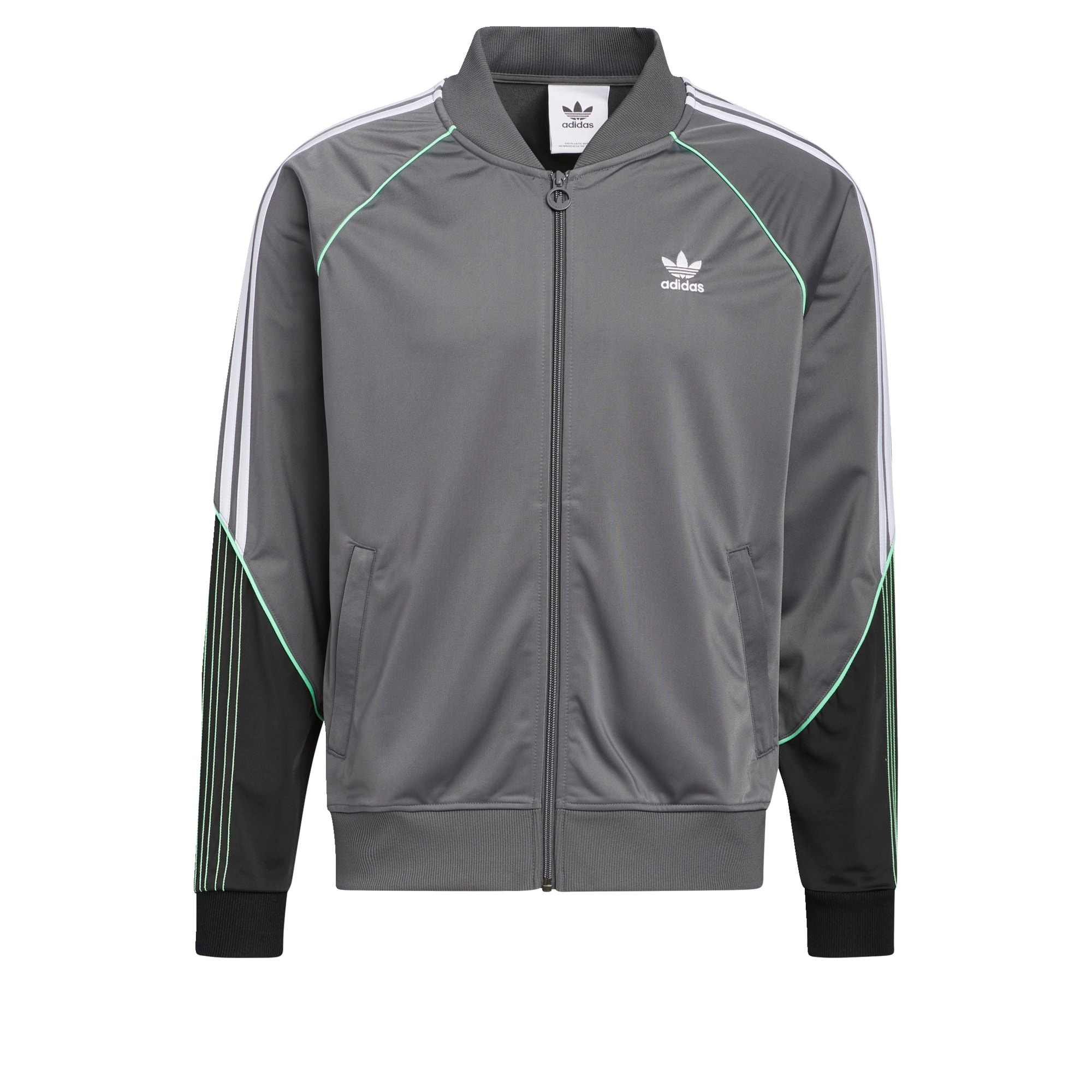 ADIDAS ORIGINALS Prehodna jakna  turkizna / siva / črna / bela