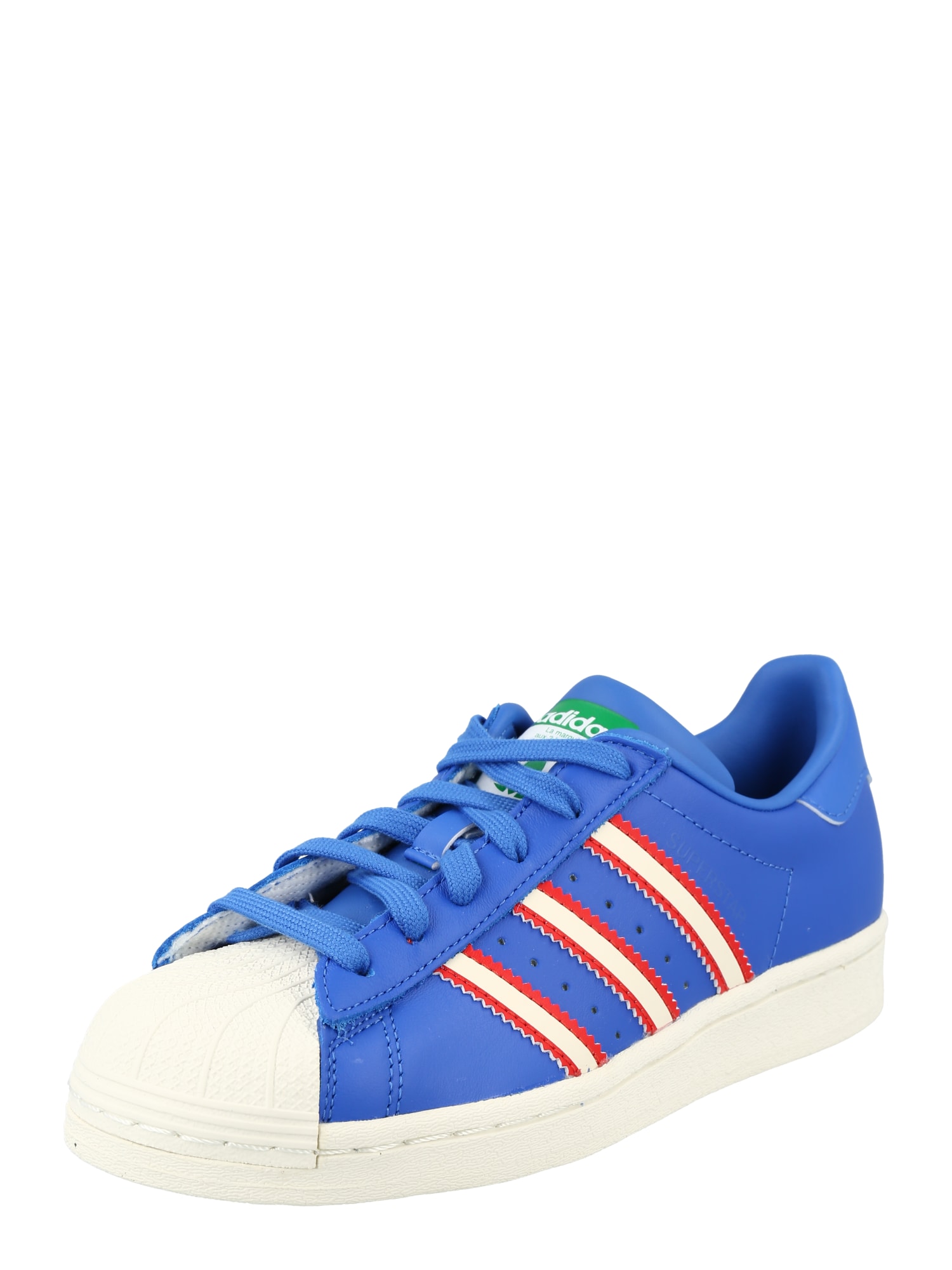 ADIDAS ORIGINALS Superge 'SUPERSTAR'  kraljevo modra / zelena / rdeča / bela