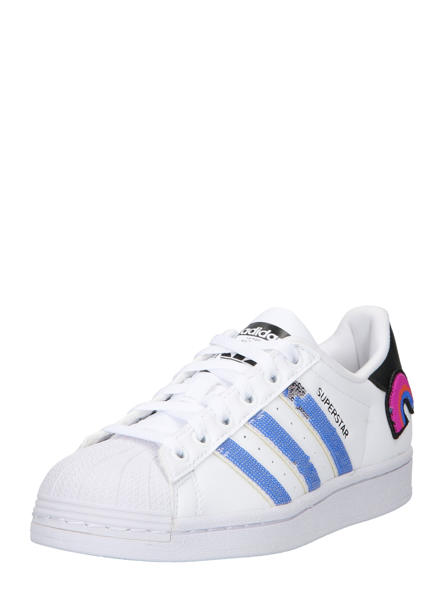 ADIDAS ORIGINALS Superge 'Superstar'  modra / neonsko roza / črna / bela