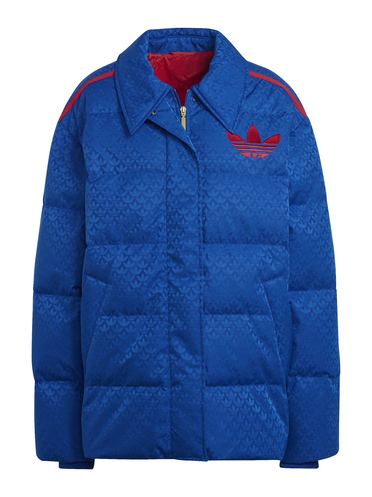 ADIDAS ORIGINALS Zimska jakna 'MONOGRAM'  kobalt modra / rdeča