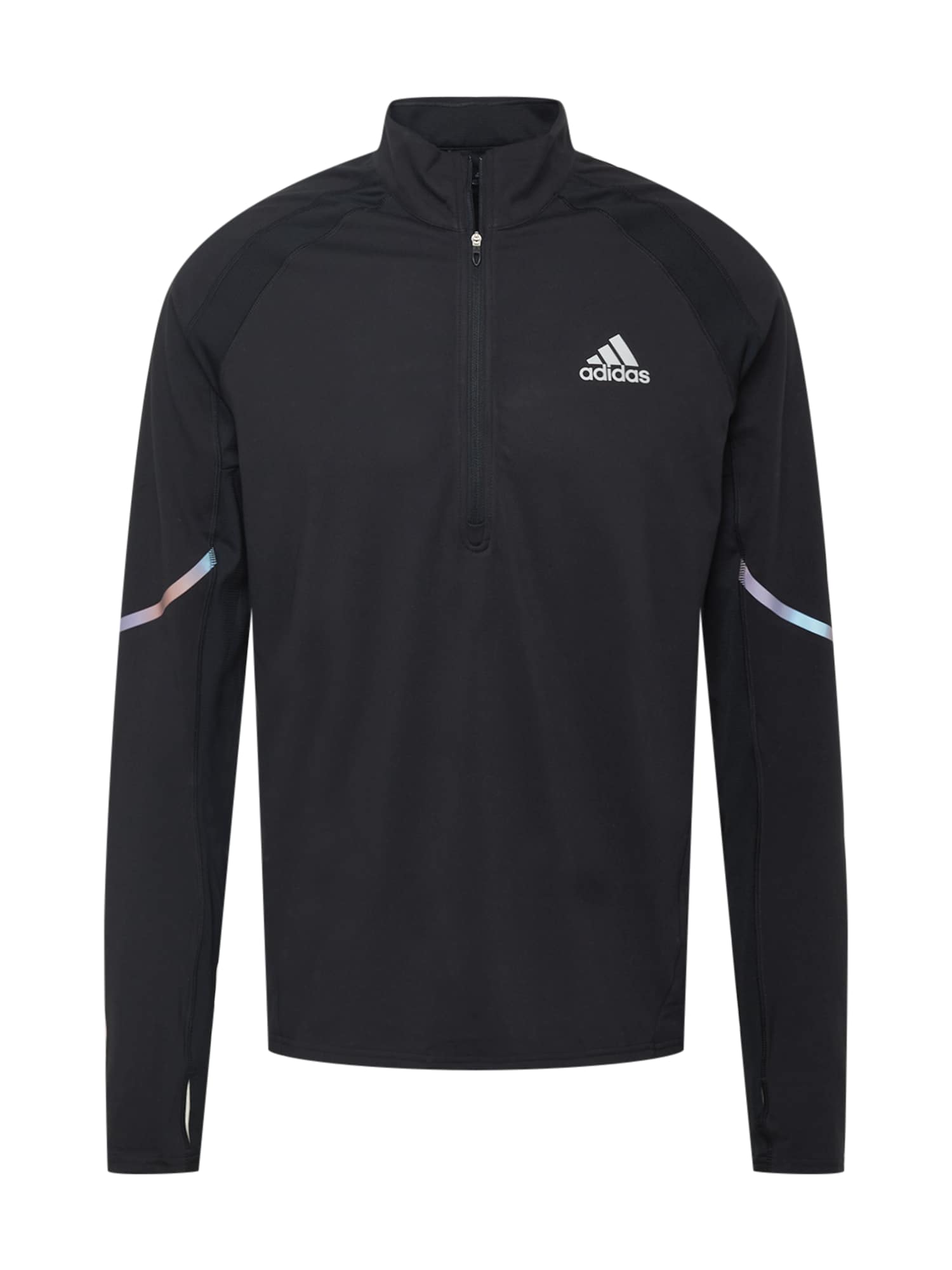 ADIDAS PERFORMANCE Funkcionalna majica  črna / srebrna