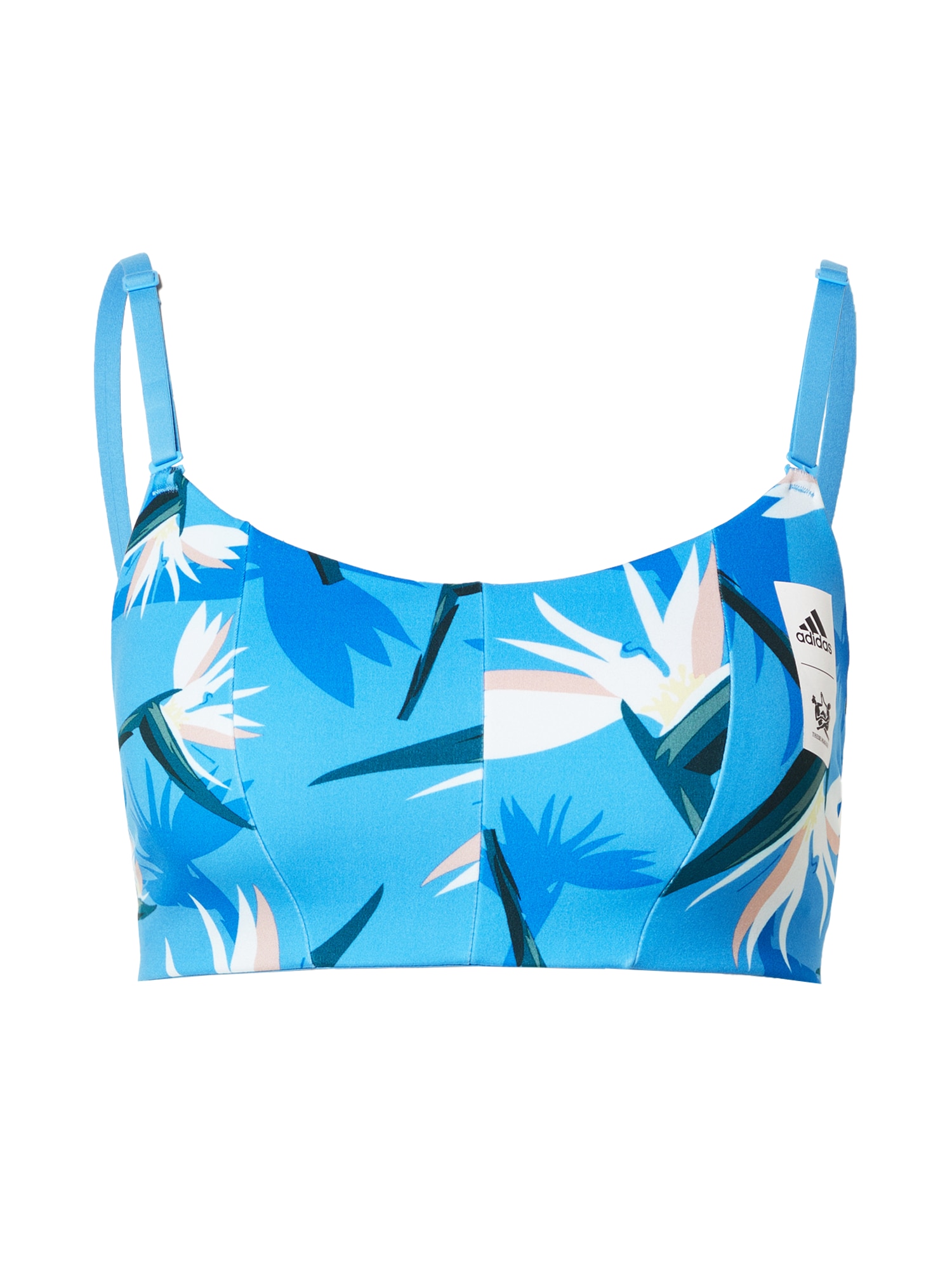 ADIDAS PERFORMANCE Športni nederček  svetlo modra / smaragd / svetlo roza / bela