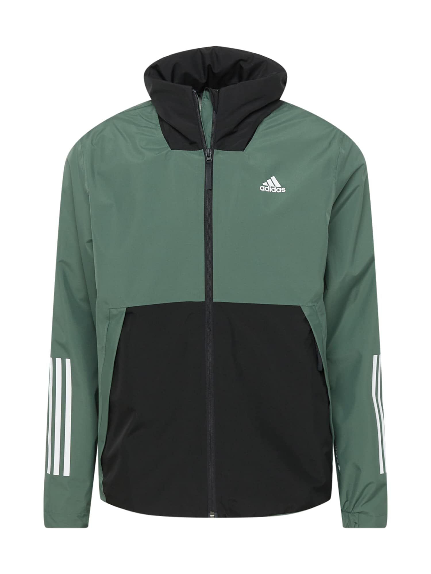 ADIDAS SPORTSWEAR Športna jakna  smaragd / črna / bela