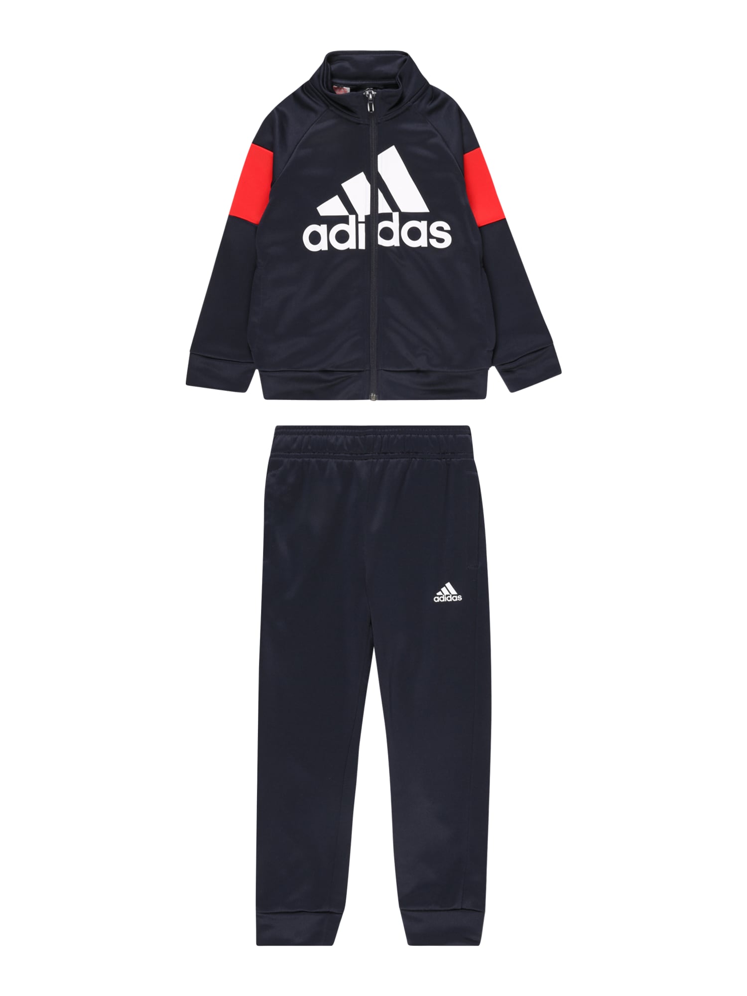 ADIDAS SPORTSWEAR Športna trenirka 'YB TS BOS'  mornarska / svetlo rdeča / bela