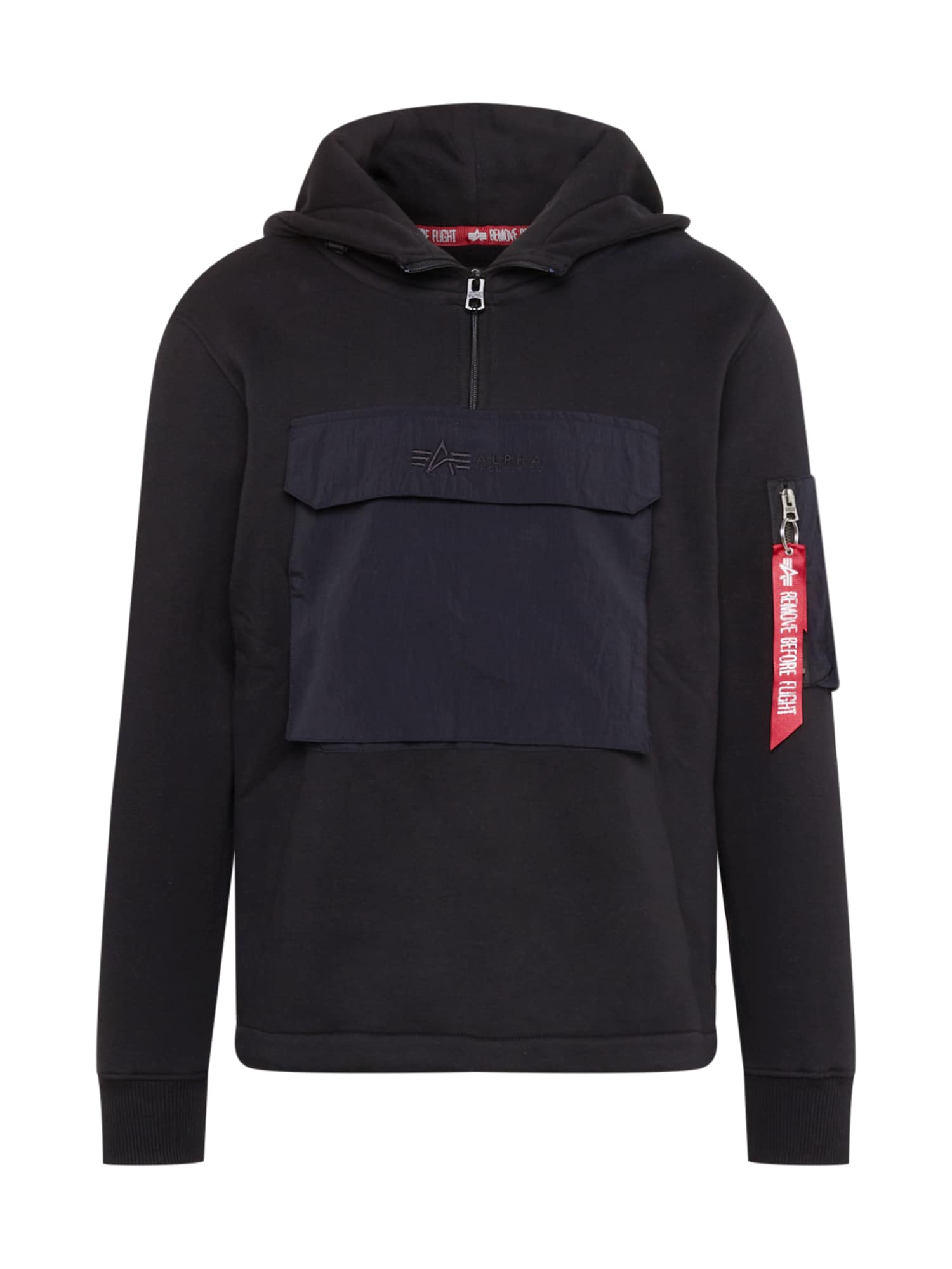 ALPHA INDUSTRIES Majica  rdeča / črna / bela