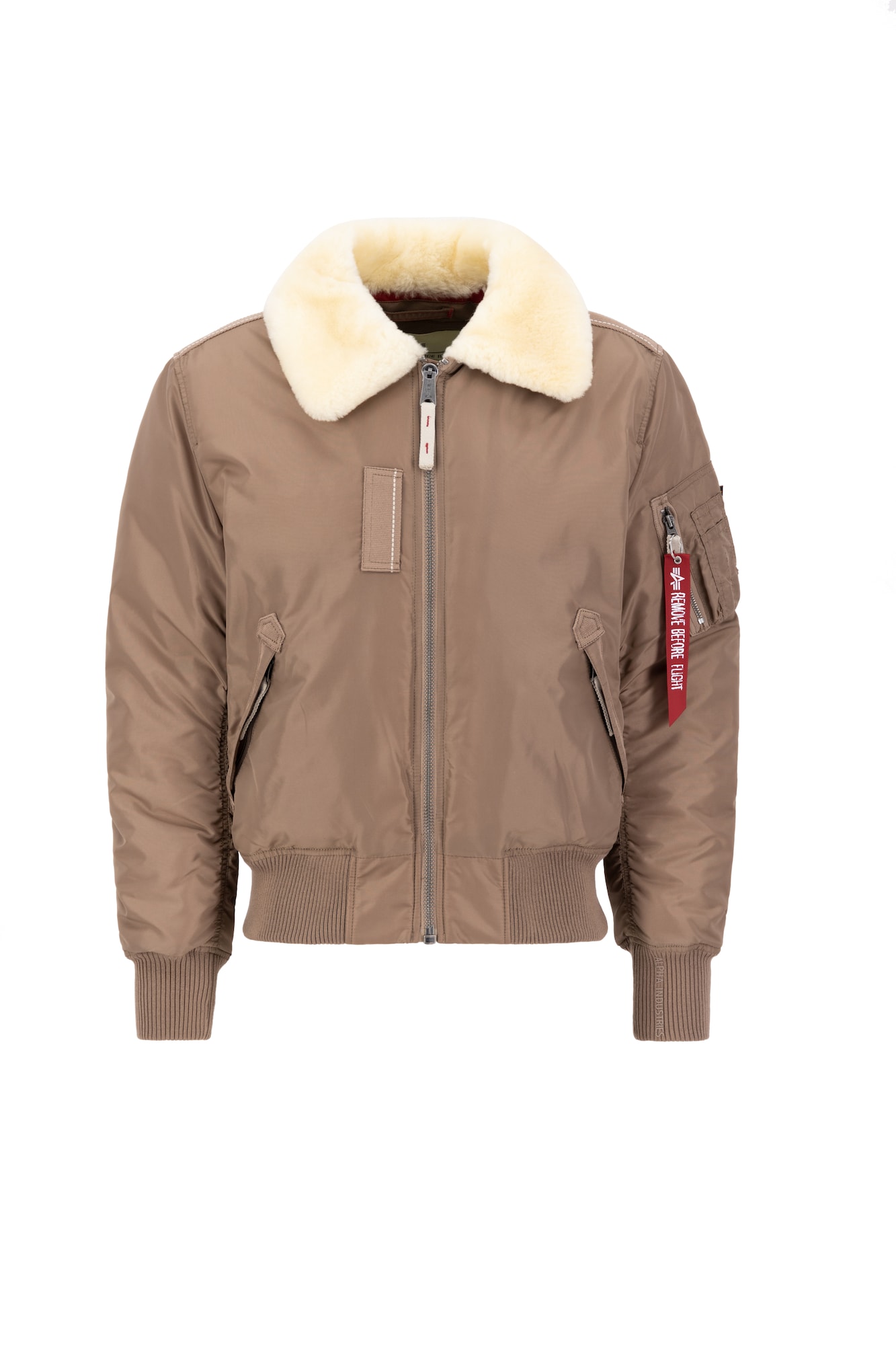 ALPHA INDUSTRIES Zimska jakna 'Injector III'  bež / temno siva / rdeča / bela