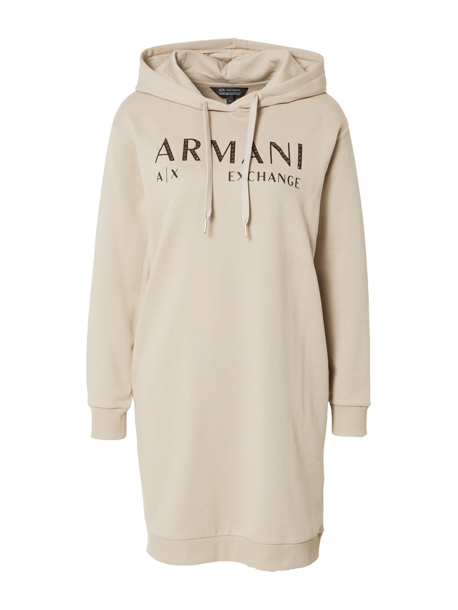 ARMANI EXCHANGE Obleka  pesek / zlato-rumena / črna