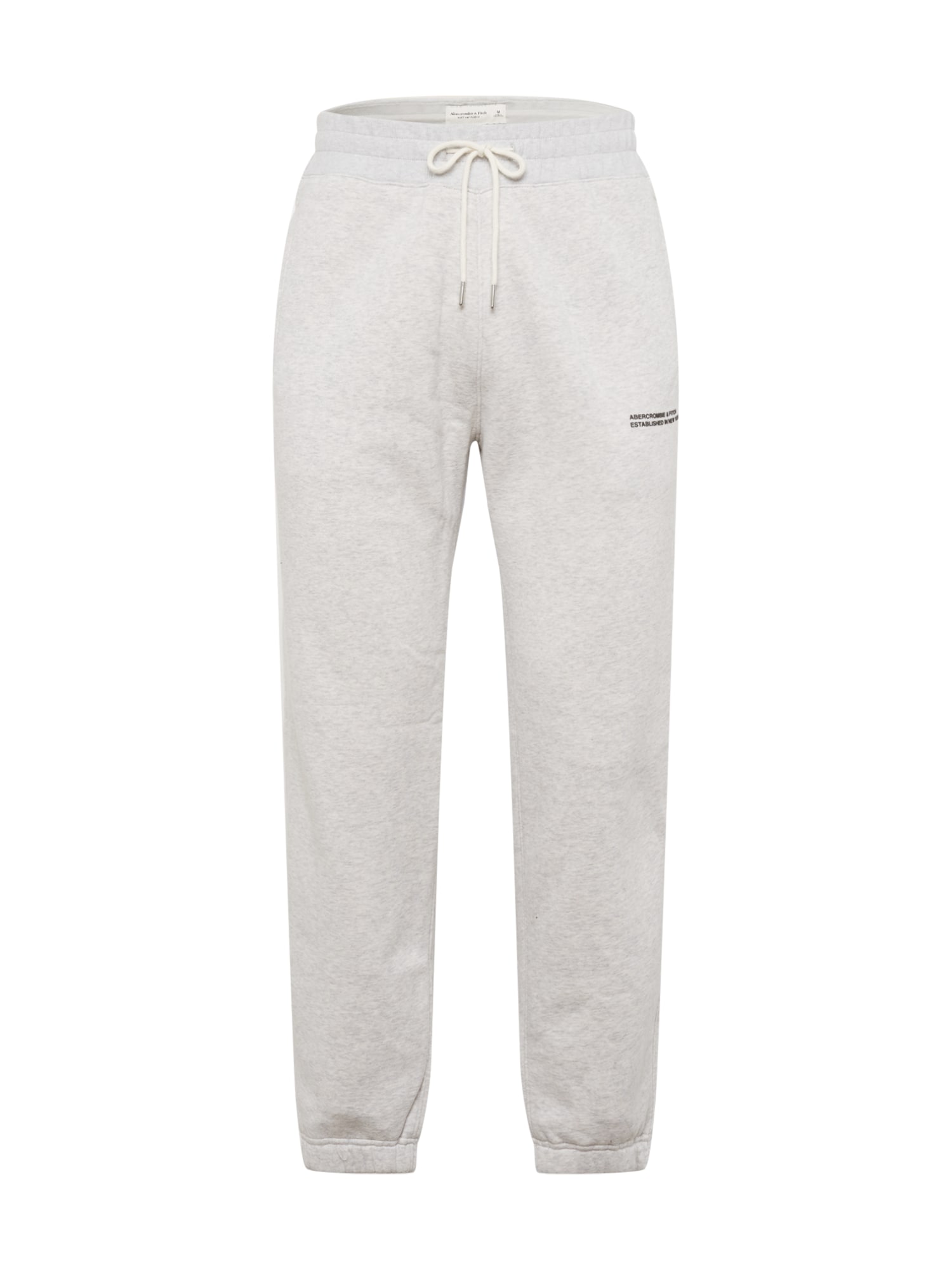 Abercrombie & Fitch Hlače  pegasto siva / črna