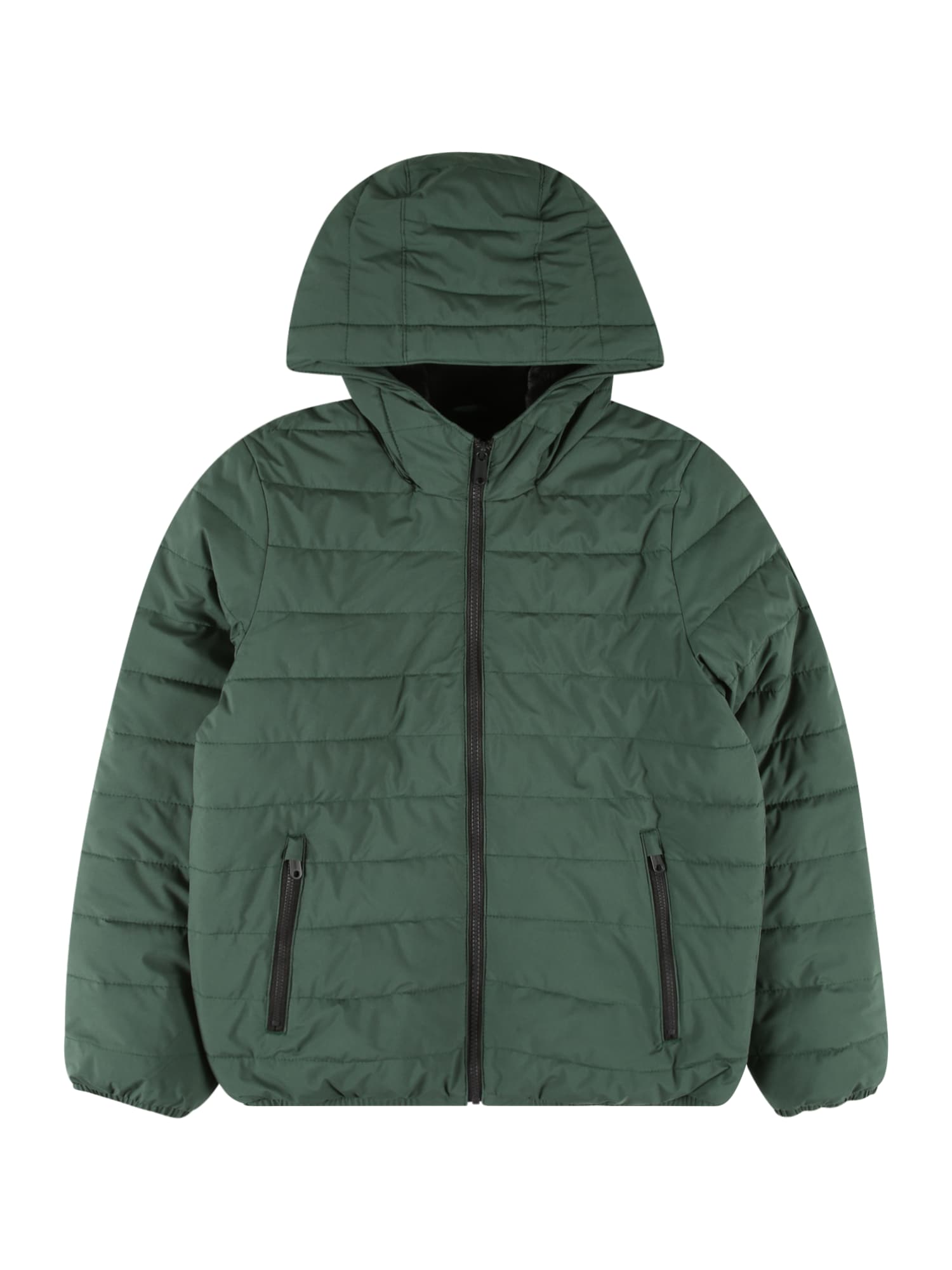Abercrombie & Fitch Prehodna jakna  temno zelena