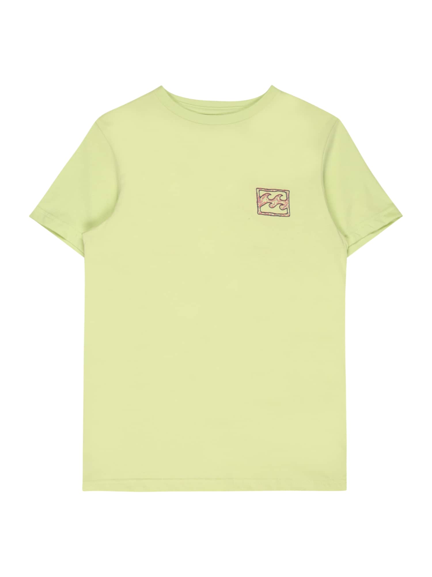 BILLABONG Funkcionalna majica 'CRAYON WAVE'  pastelno rumena / antracit / lila / losos