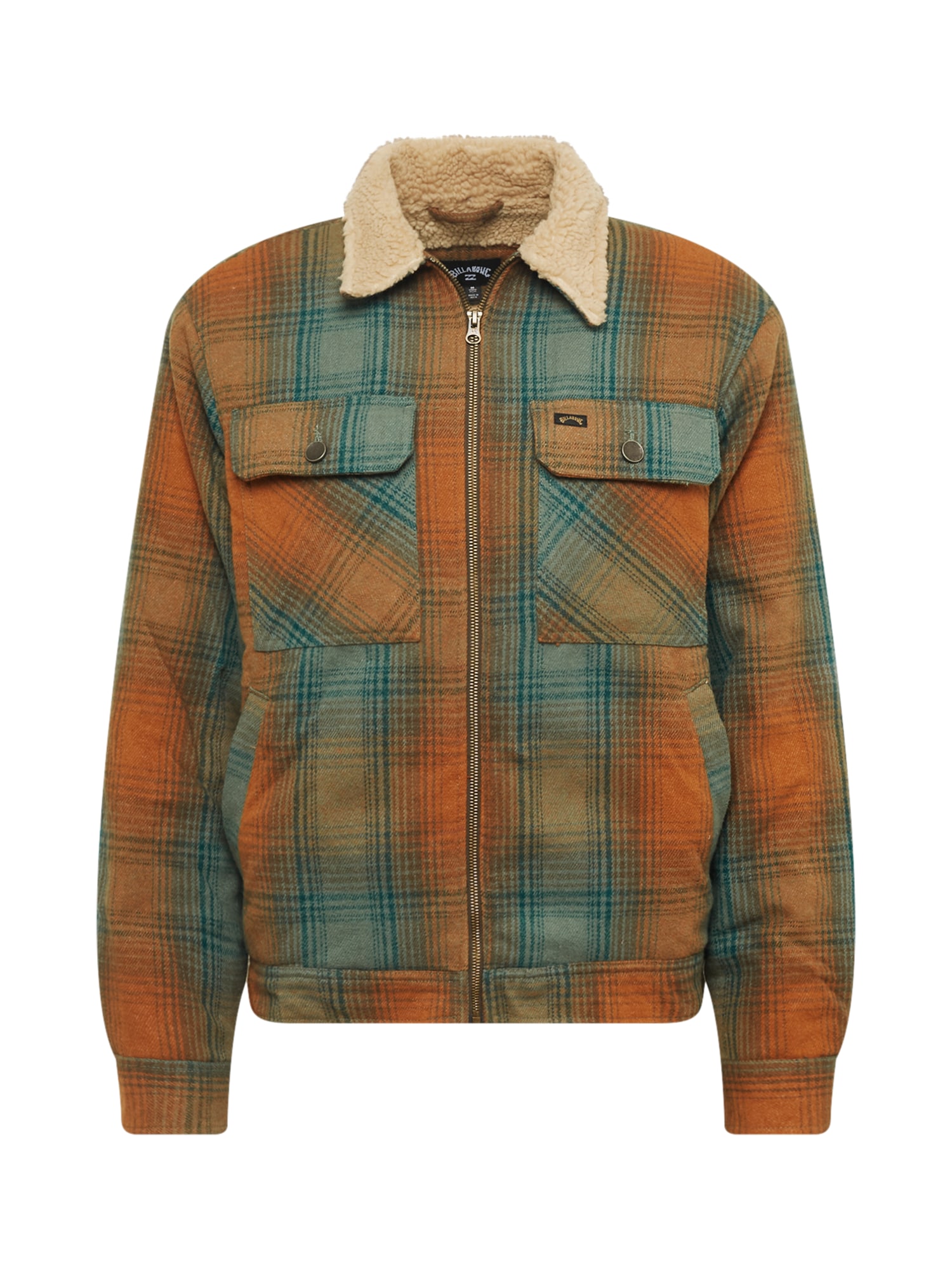 BILLABONG Prehodna jakna 'Barlow'  karamel / svetlo rjava / temno zelena / temno oranžna