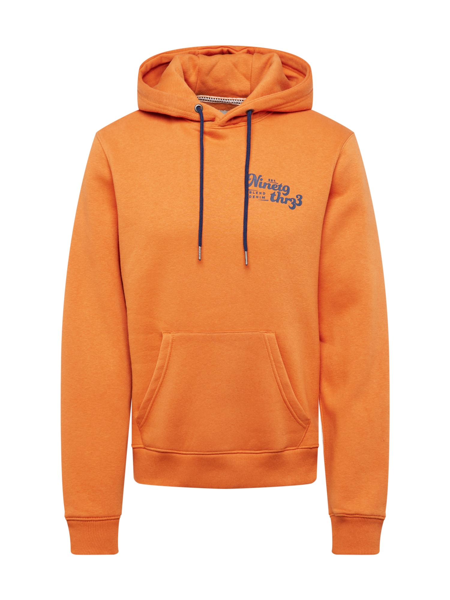 BLEND Majica  marine / oranžna