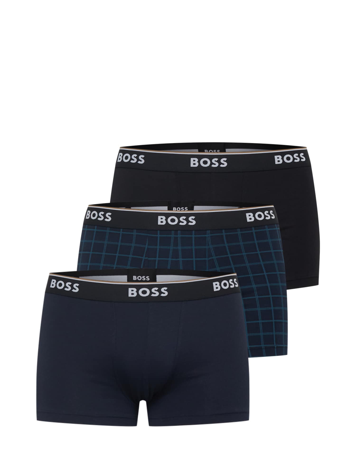 BOSS Black Boksarice 'Power'  mornarska / svetlo modra / črna