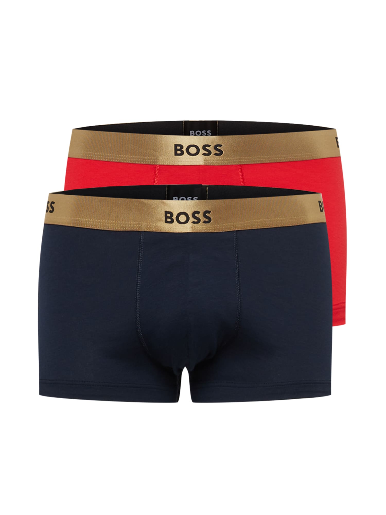 BOSS Black Boksarice  mornarska / zlata / rdeča