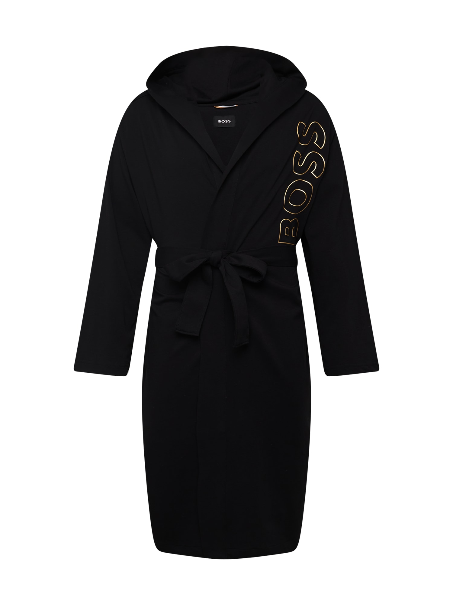BOSS Black Dolg kopalni plašč 'Identity Hooded Robe'  zlata / črna