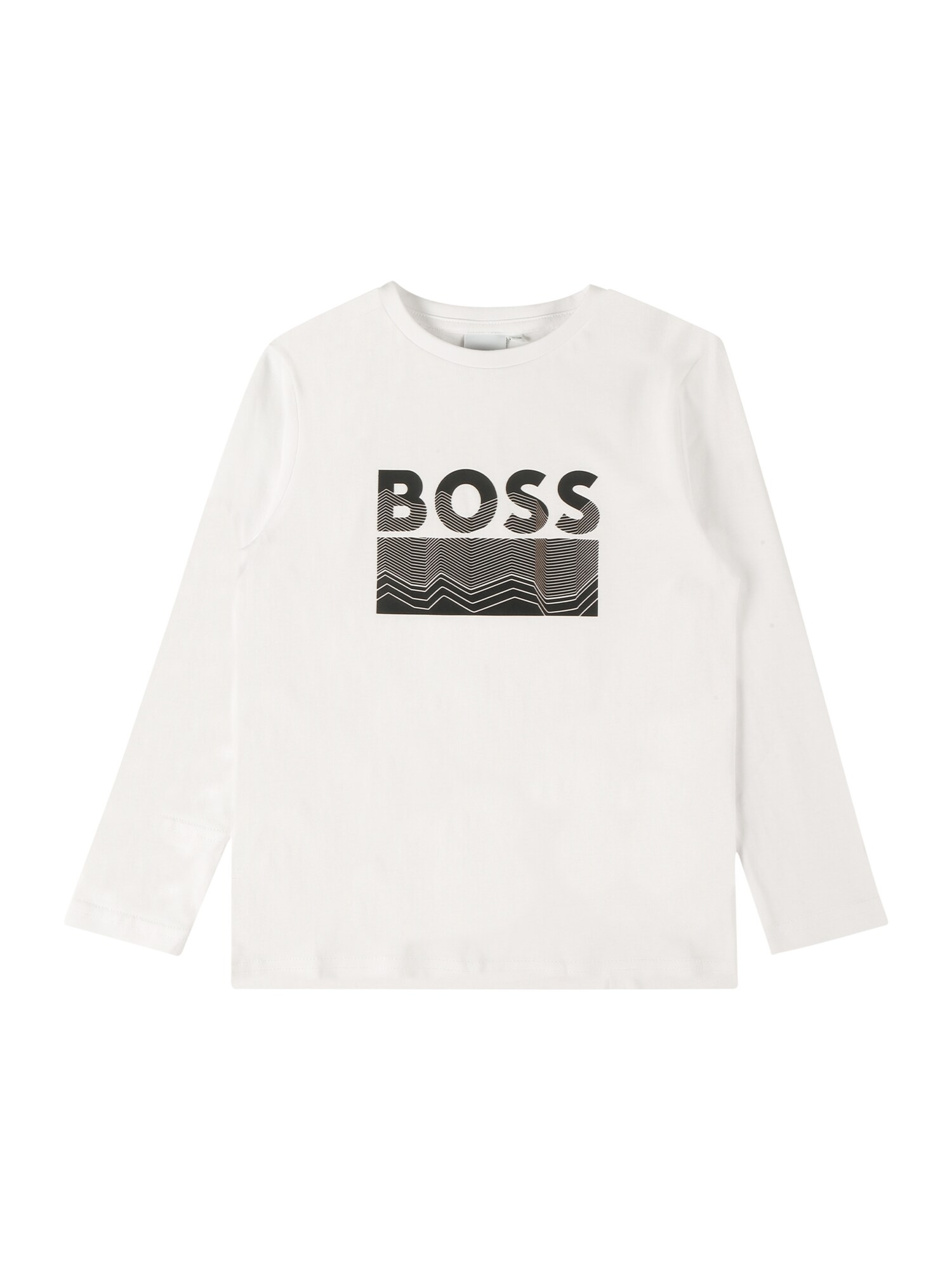BOSS Kidswear Majica  črna / bela
