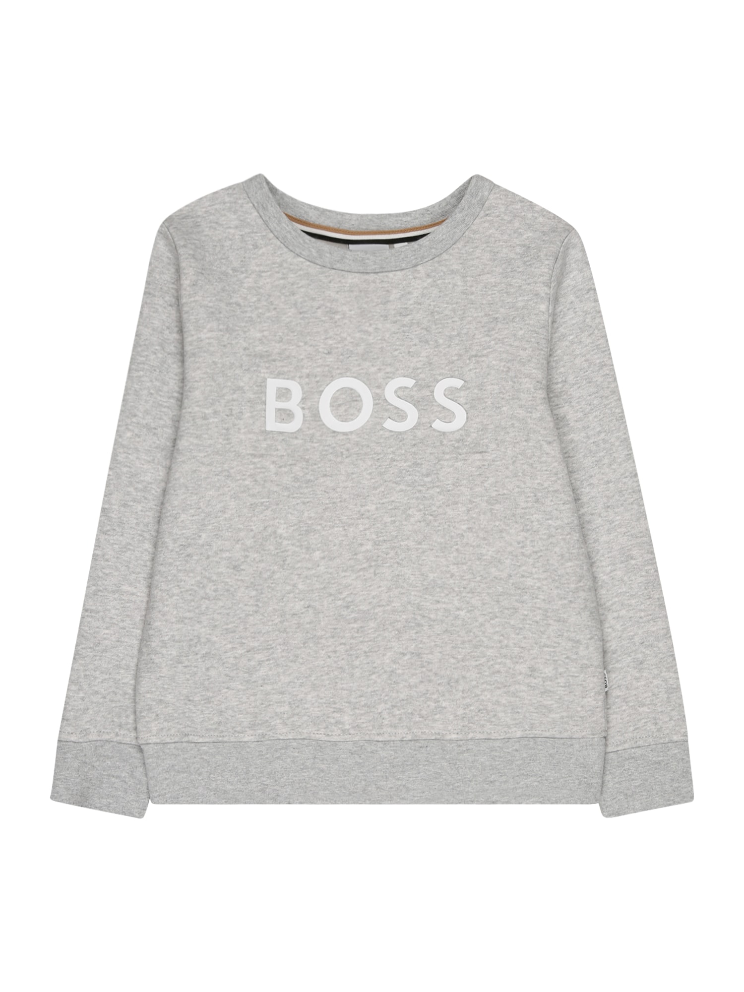 BOSS Kidswear Majica  siva / bela