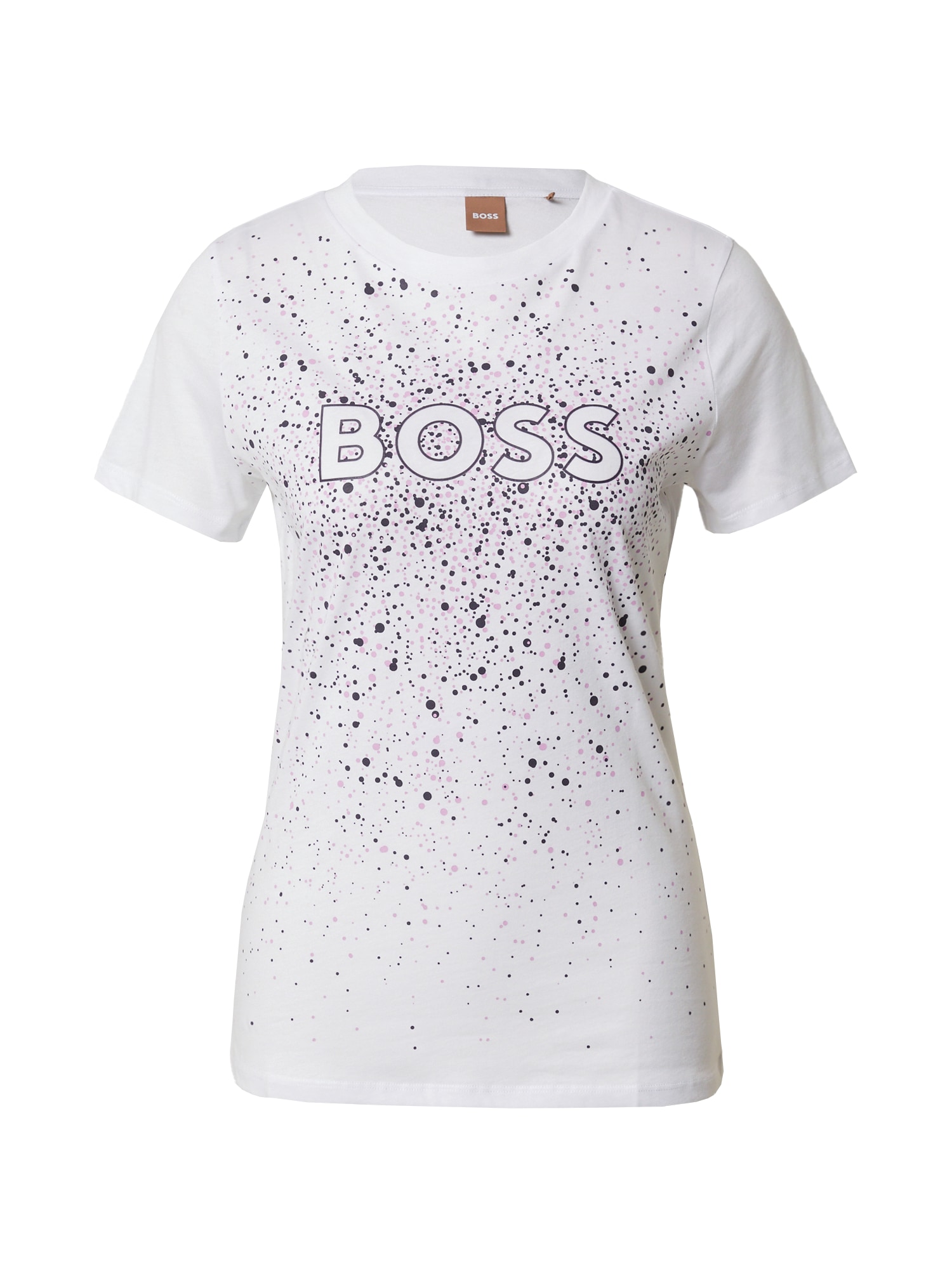 BOSS Orange Majica 'Elogo'  majnica / temno liila / bela