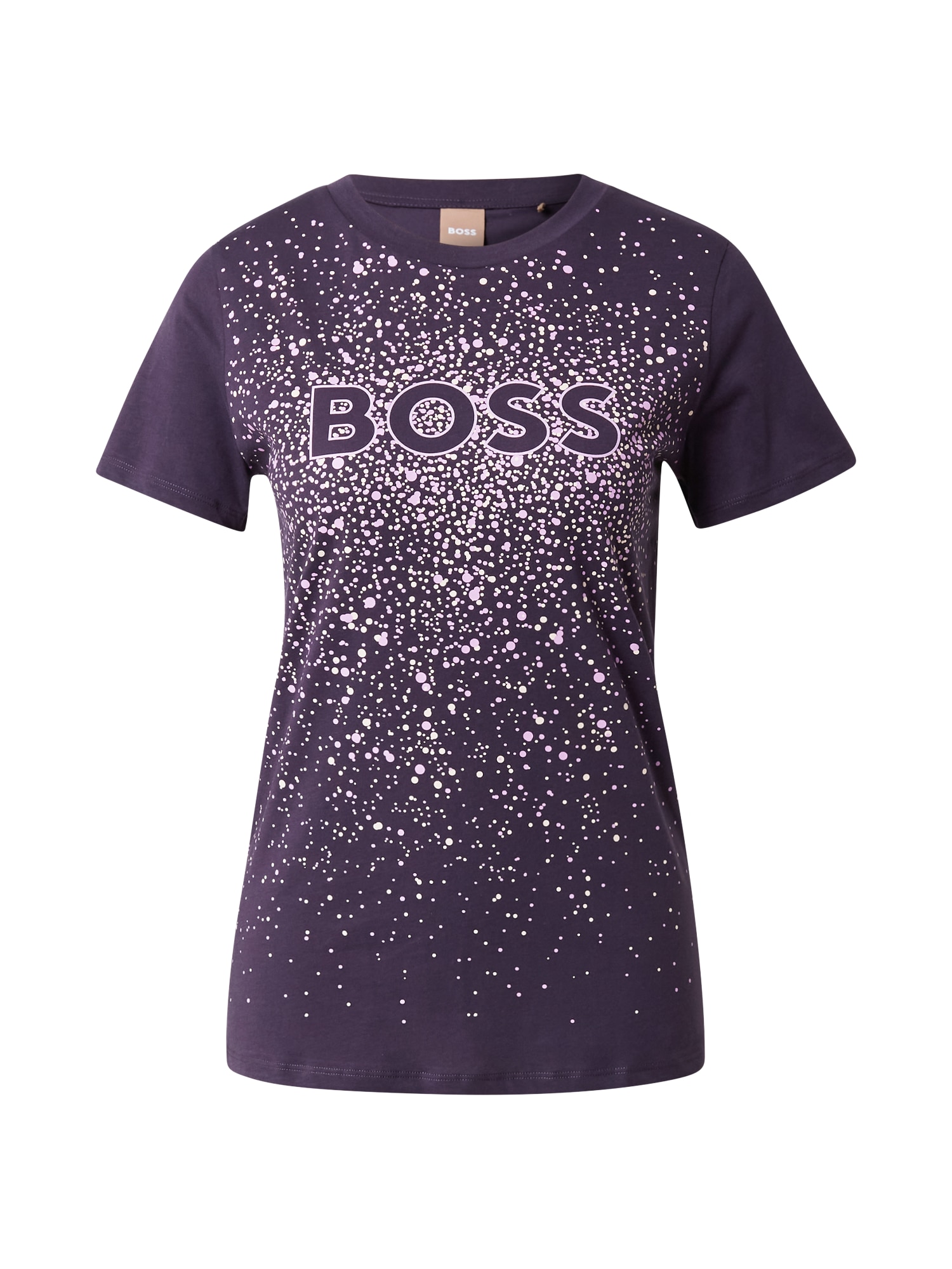BOSS Orange Majica 'Elogo'  temno liila / svetlo roza
