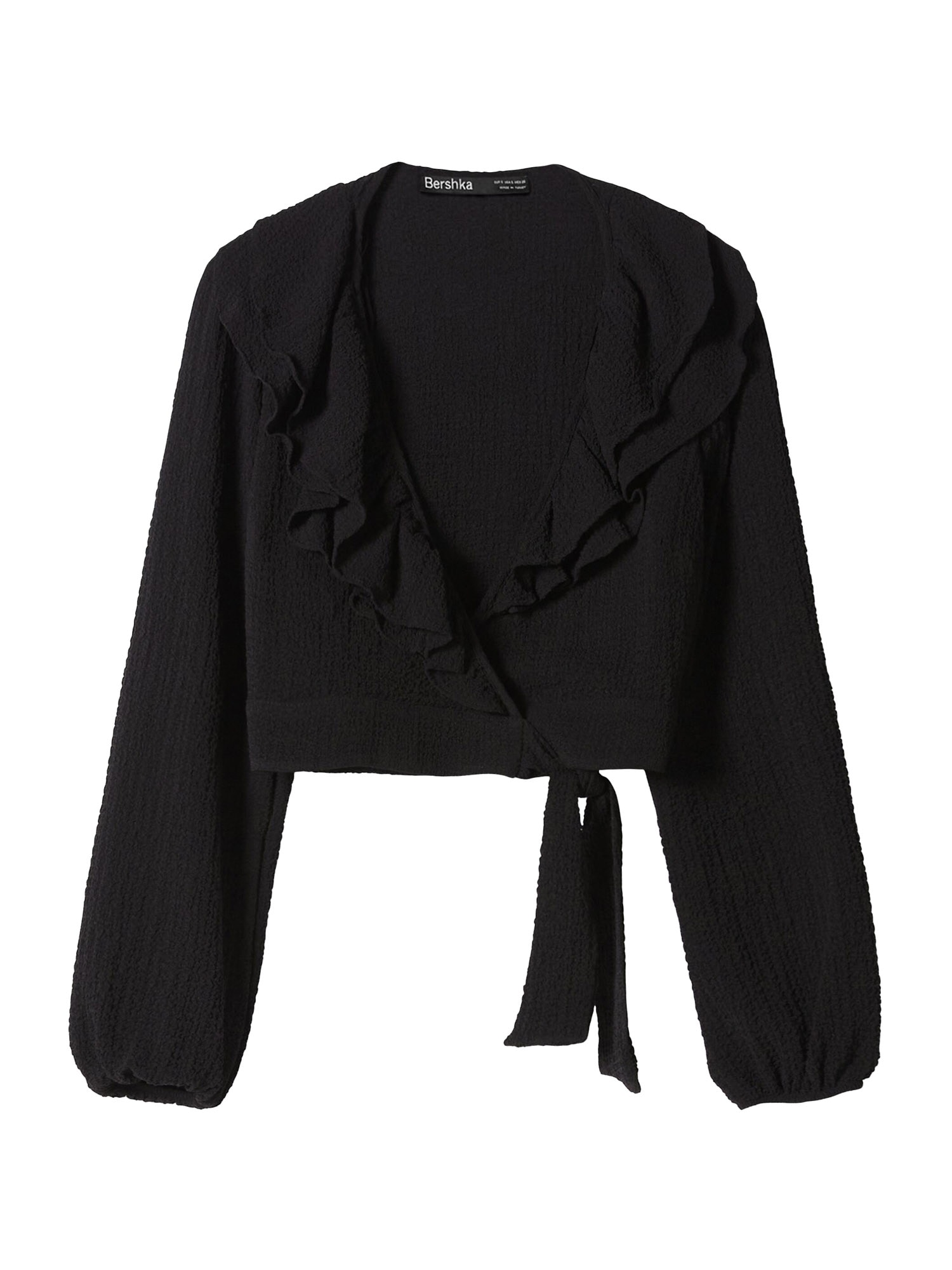 Bershka Bluza  črna