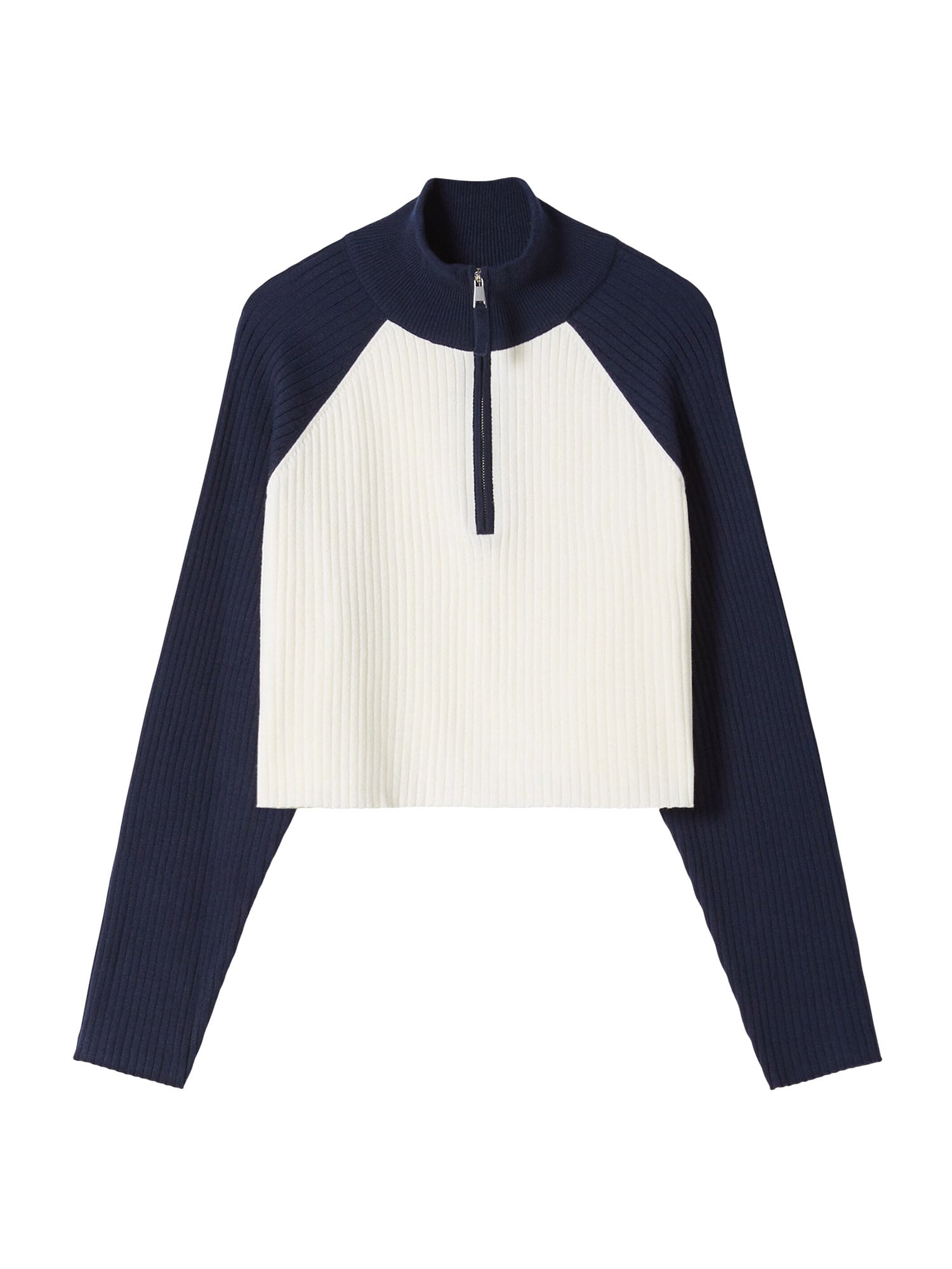 Bershka Pulover  ecru / mornarska