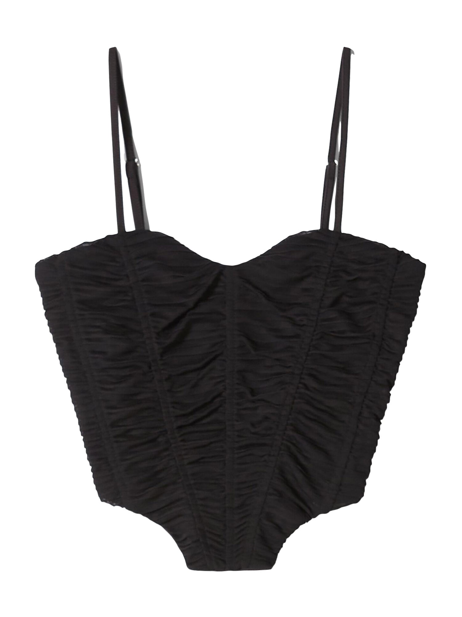 Bershka Top  črna