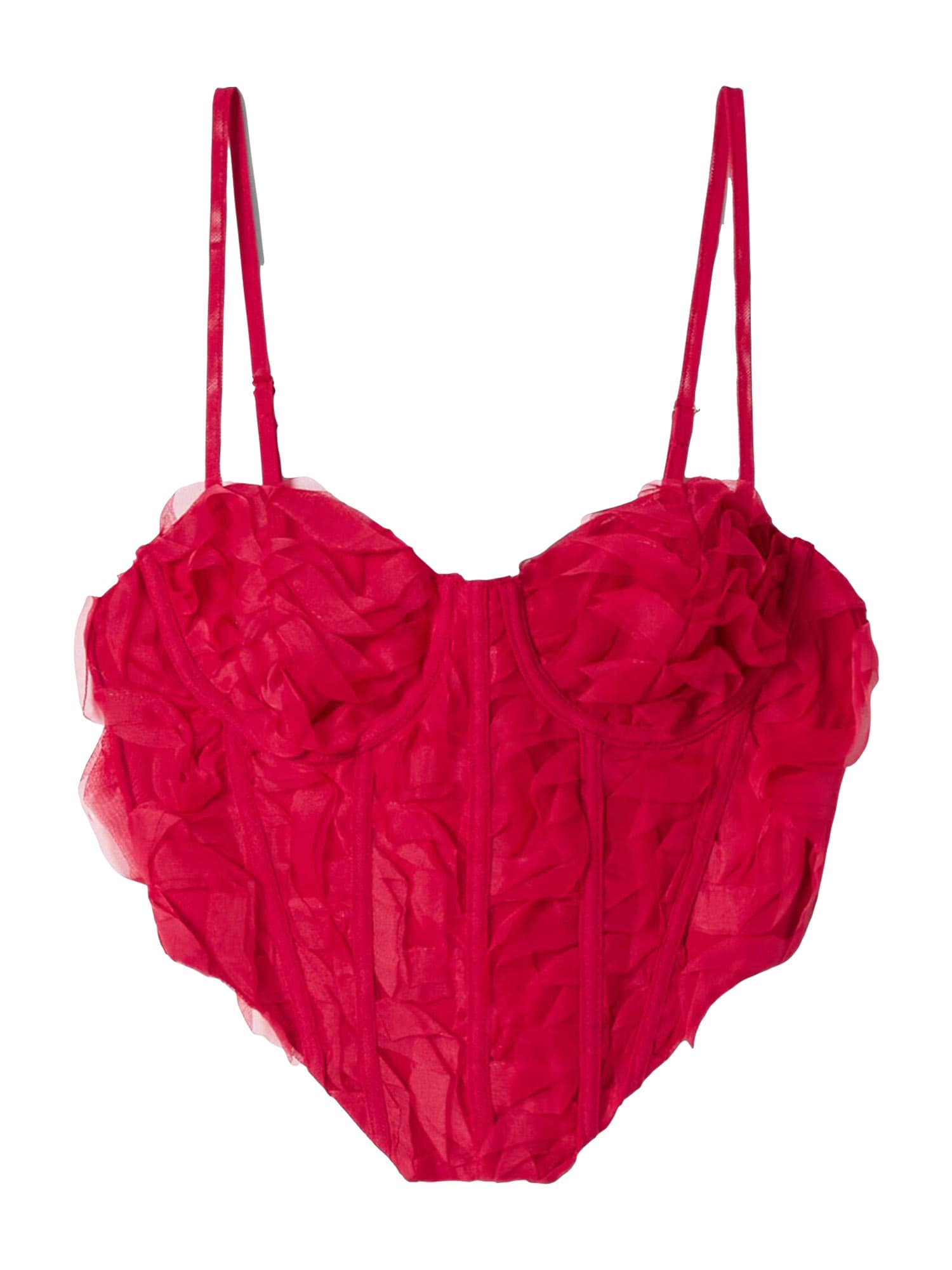 Bershka Top  rdeča