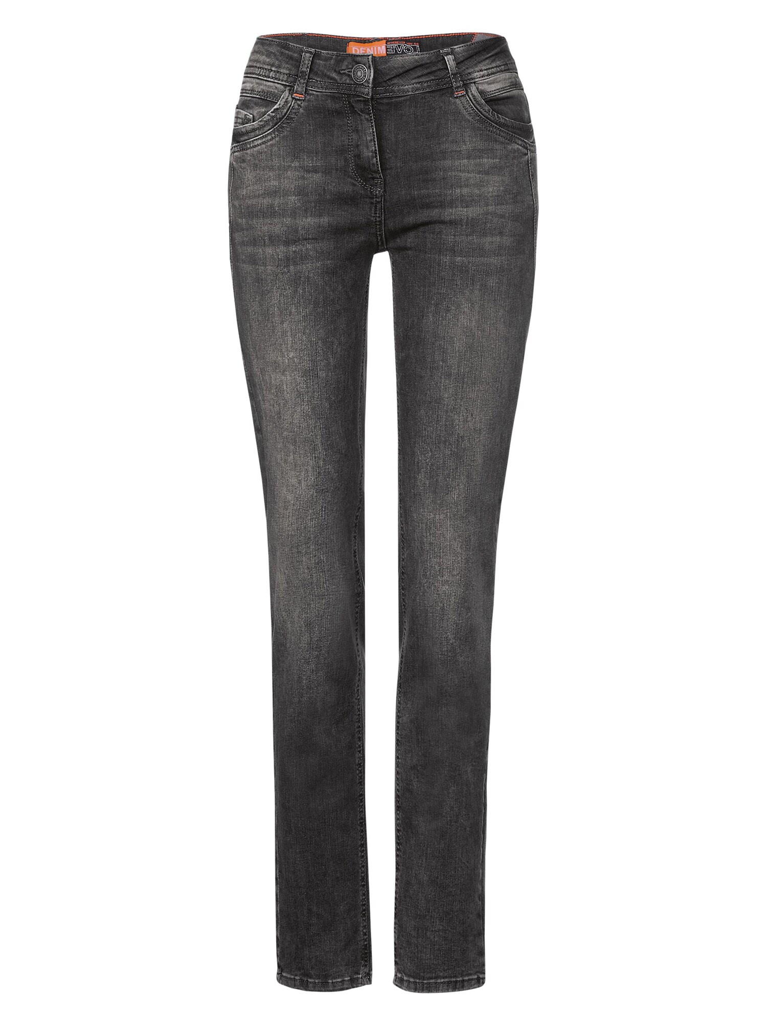 CECIL Kavbojke  črn denim