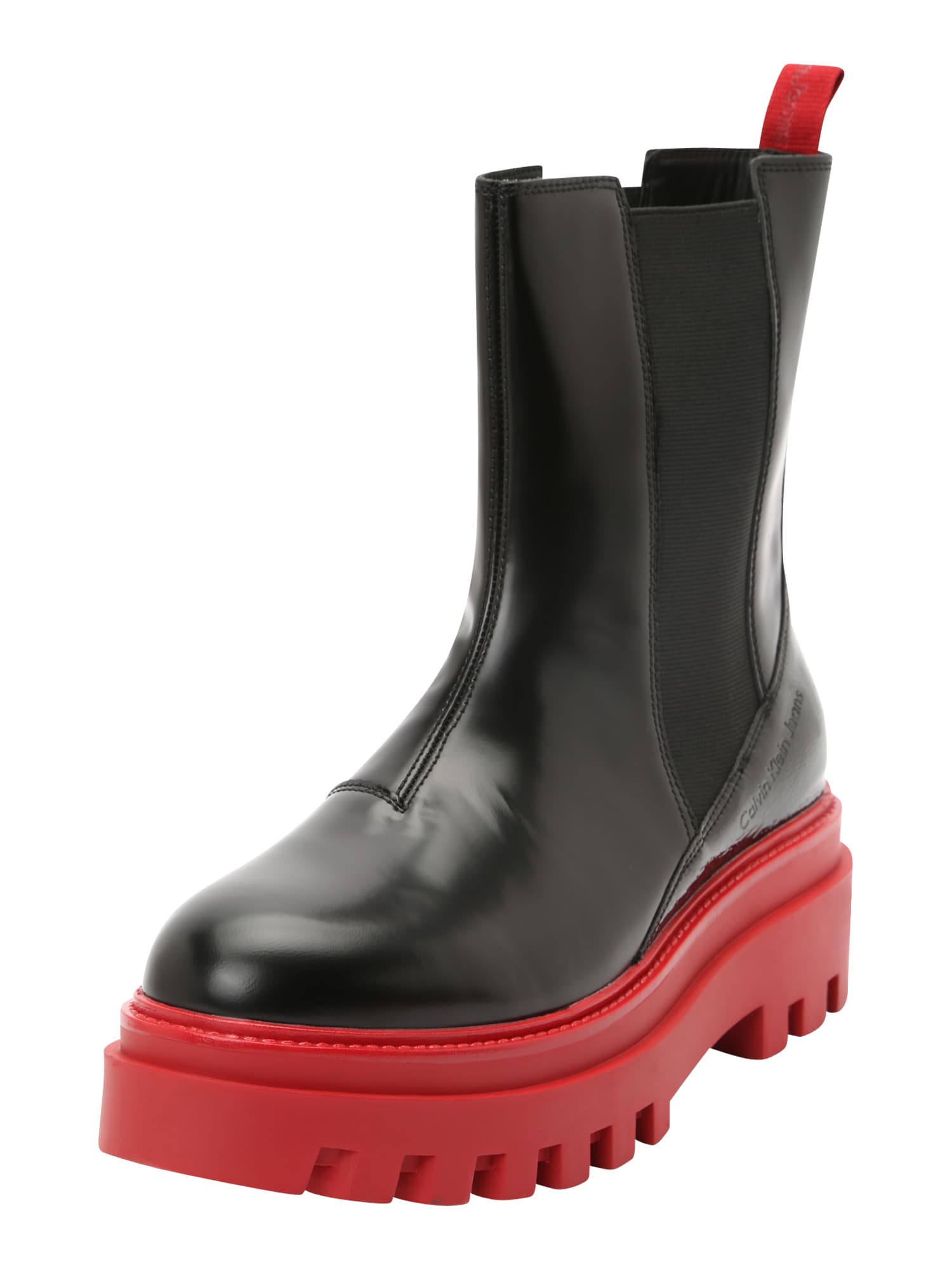 Calvin Klein Jeans Chelsea škornji 'FLATFORM'  črna