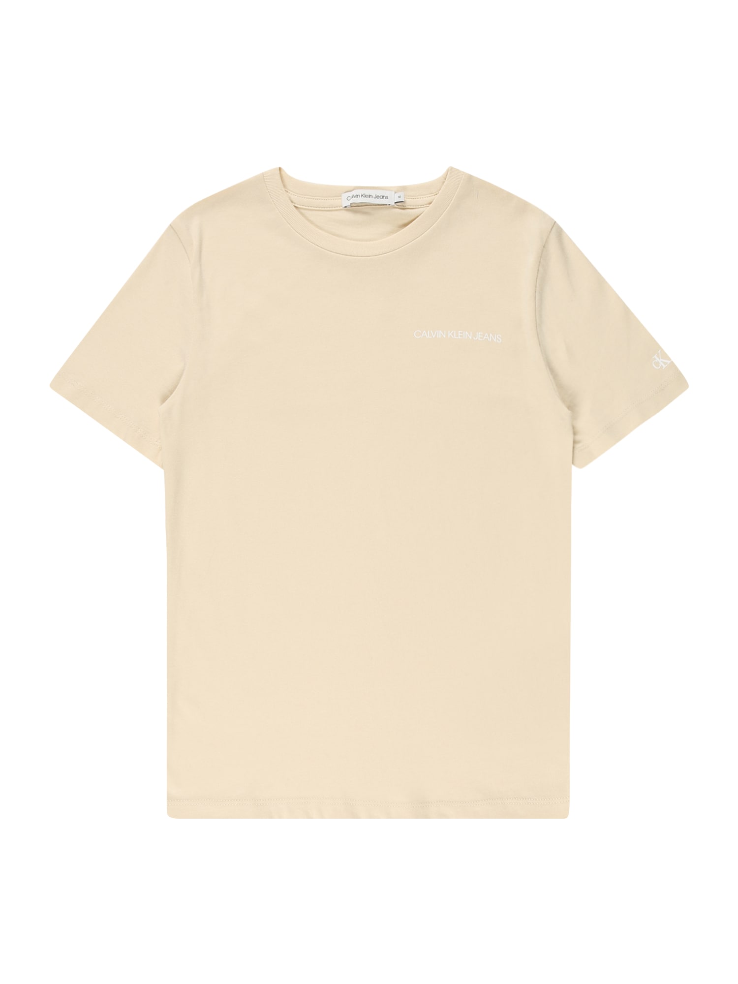 Calvin Klein Jeans Majica  bež / bela
