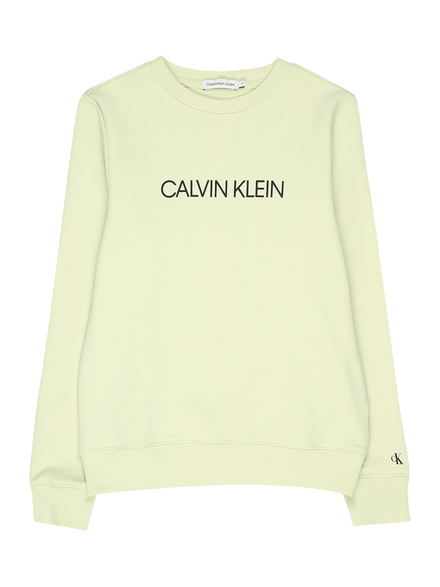 Calvin Klein Jeans Majica  svetlo zelena / črna