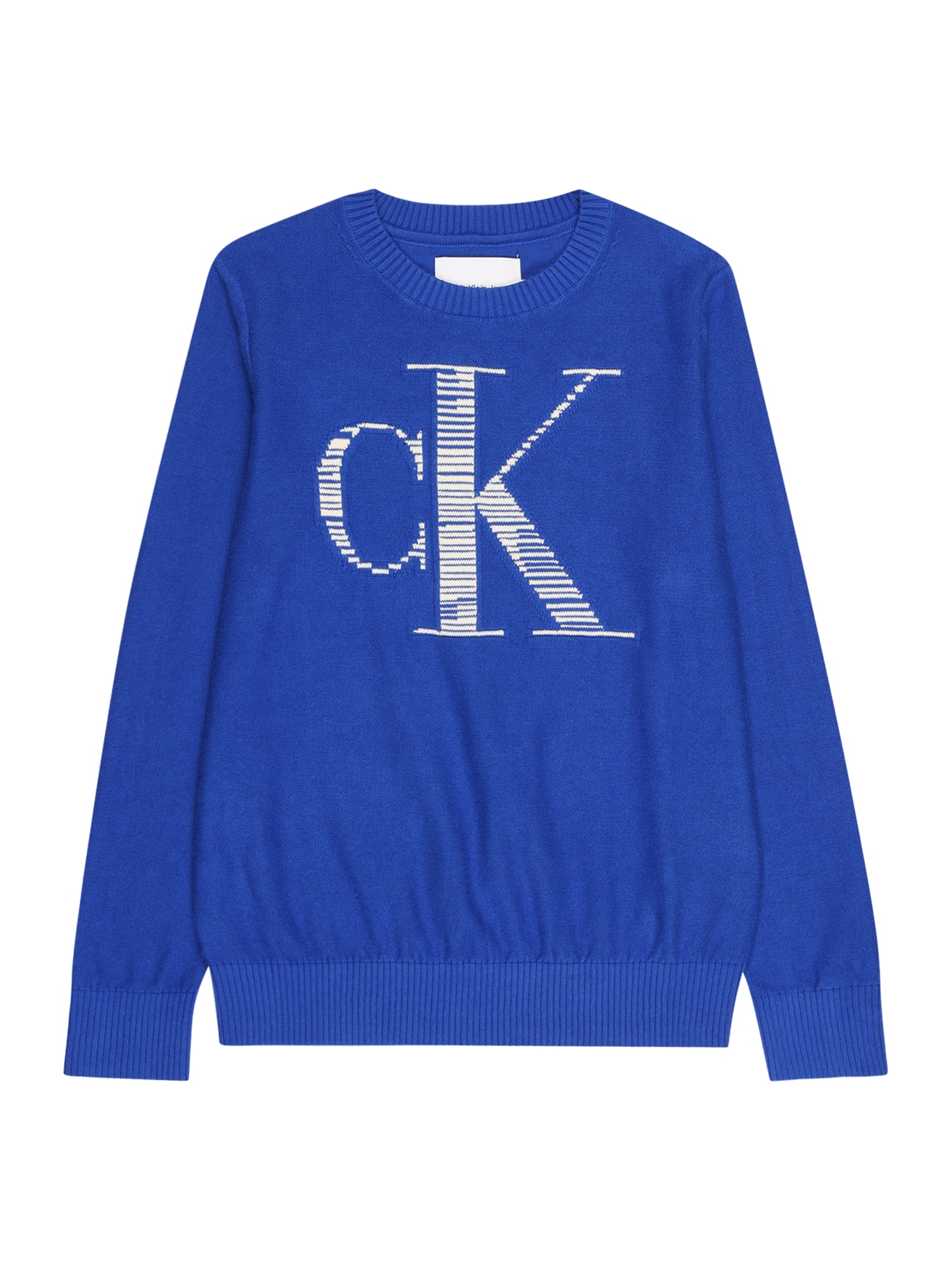 Calvin Klein Jeans Pulover  kraljevo modra / bela