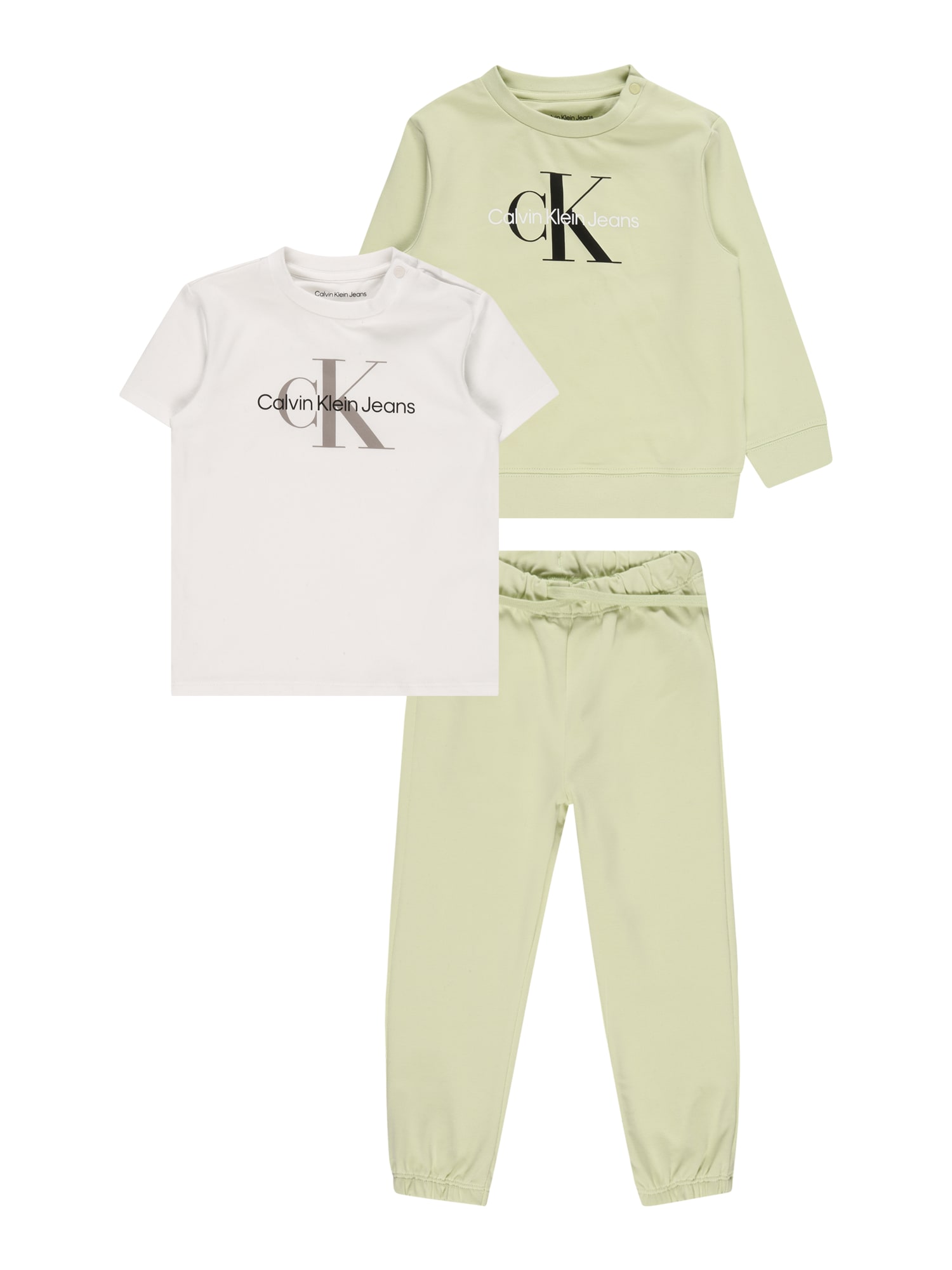 Calvin Klein Jeans Set perila  greige / svetlo siva / jabolko / črna