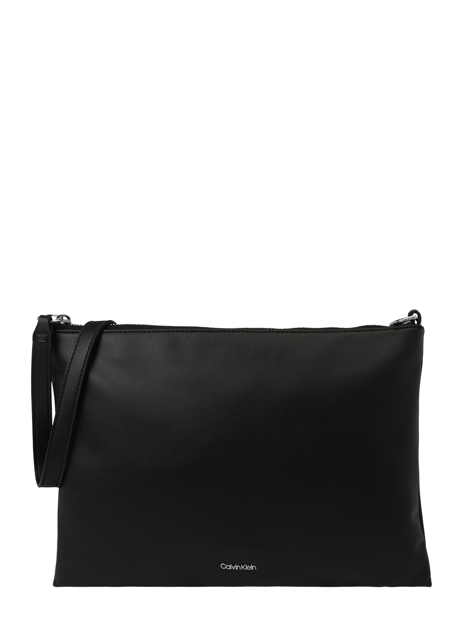 Calvin Klein Pisemska torbica  srebrno-siva / črna