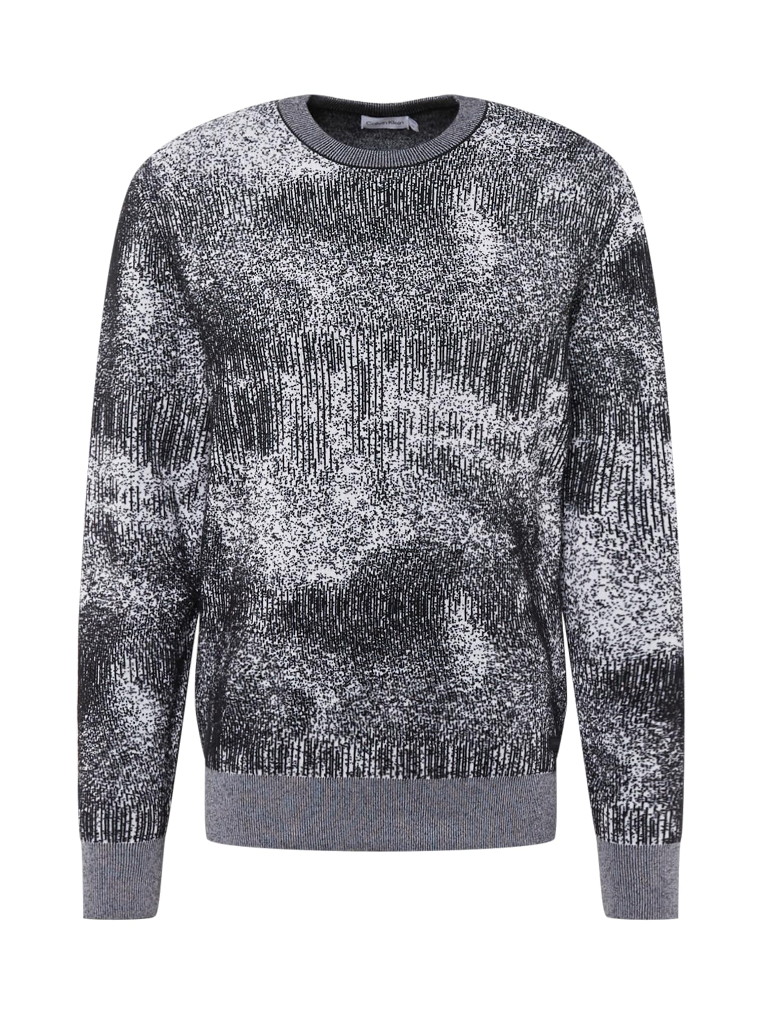 Calvin Klein Pulover  črna / bela
