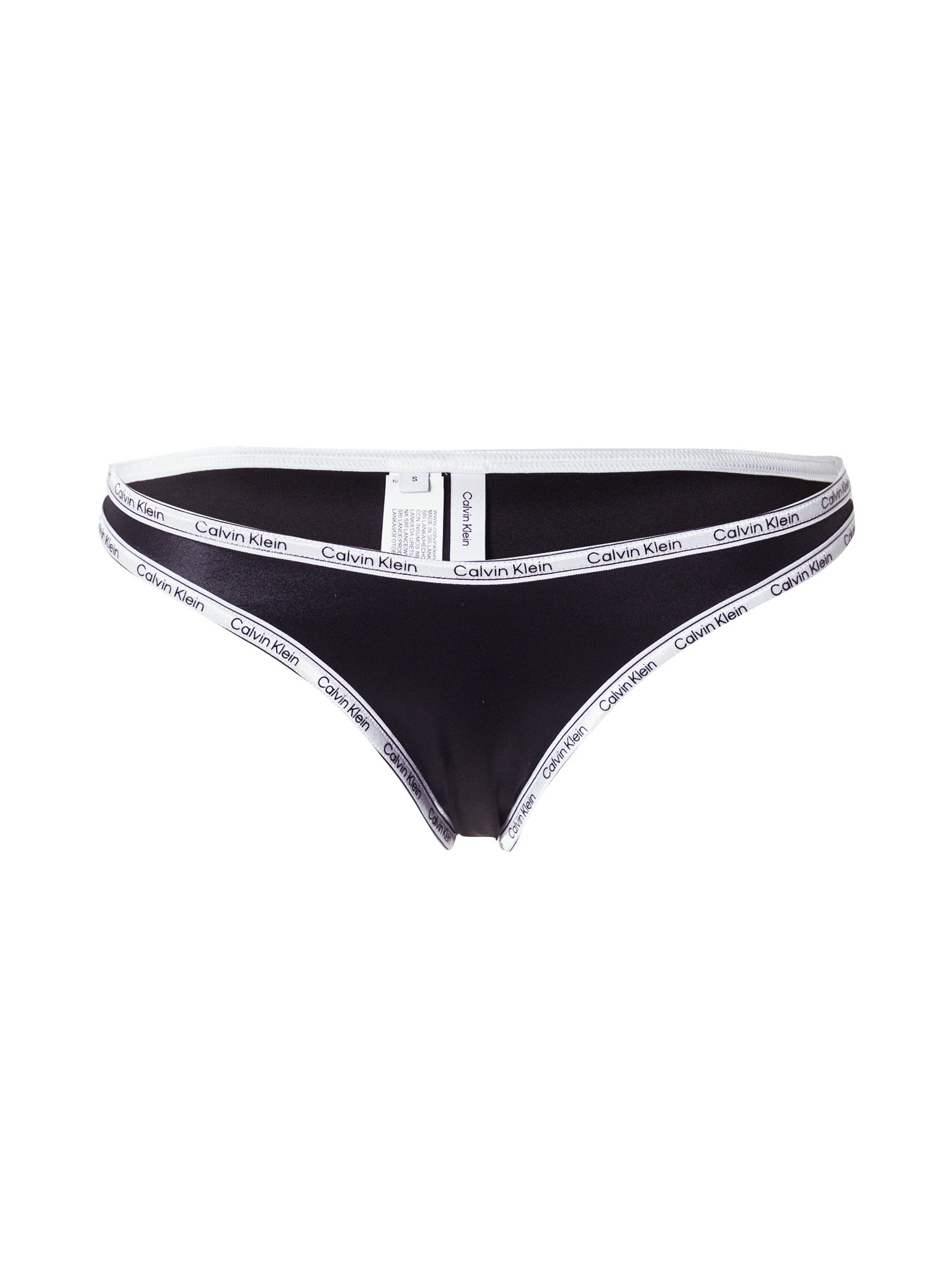 Calvin Klein Swimwear Bikini hlačke  črna / bela