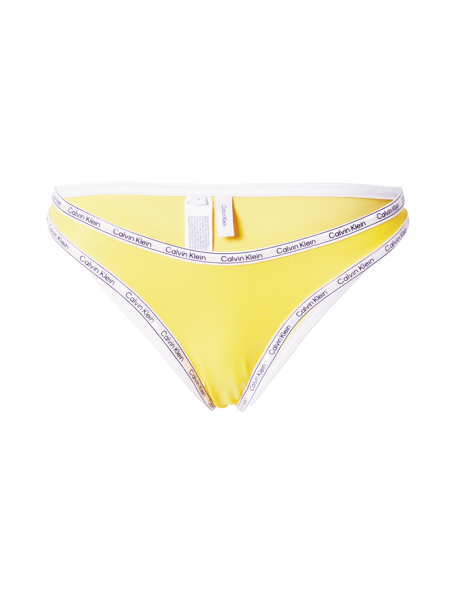 Calvin Klein Swimwear Bikini hlačke  indigo / rumena / bela