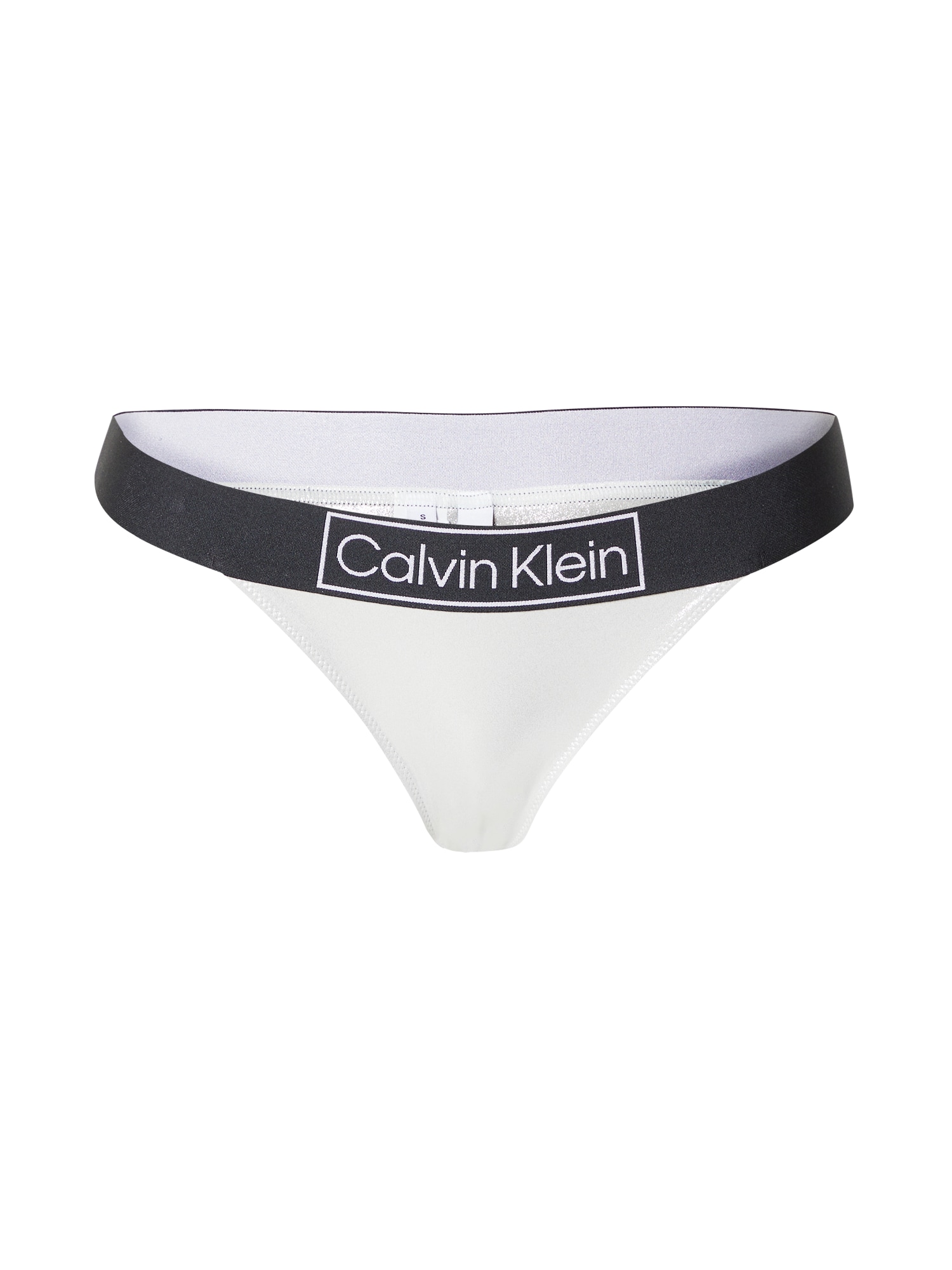Calvin Klein Swimwear Bikini hlačke  siva / črna / bela