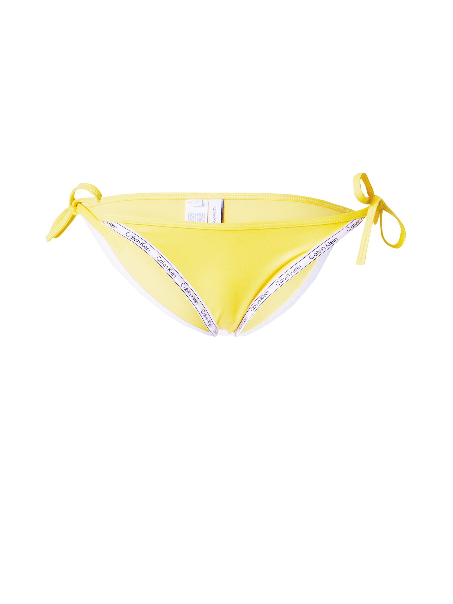 Calvin Klein Swimwear Bikini hlačke  temno modra / rumena / bela