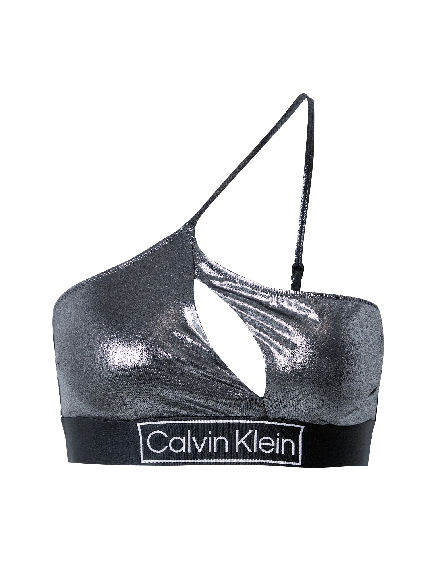 Calvin Klein Swimwear Bikini zgornji del  črna / bela