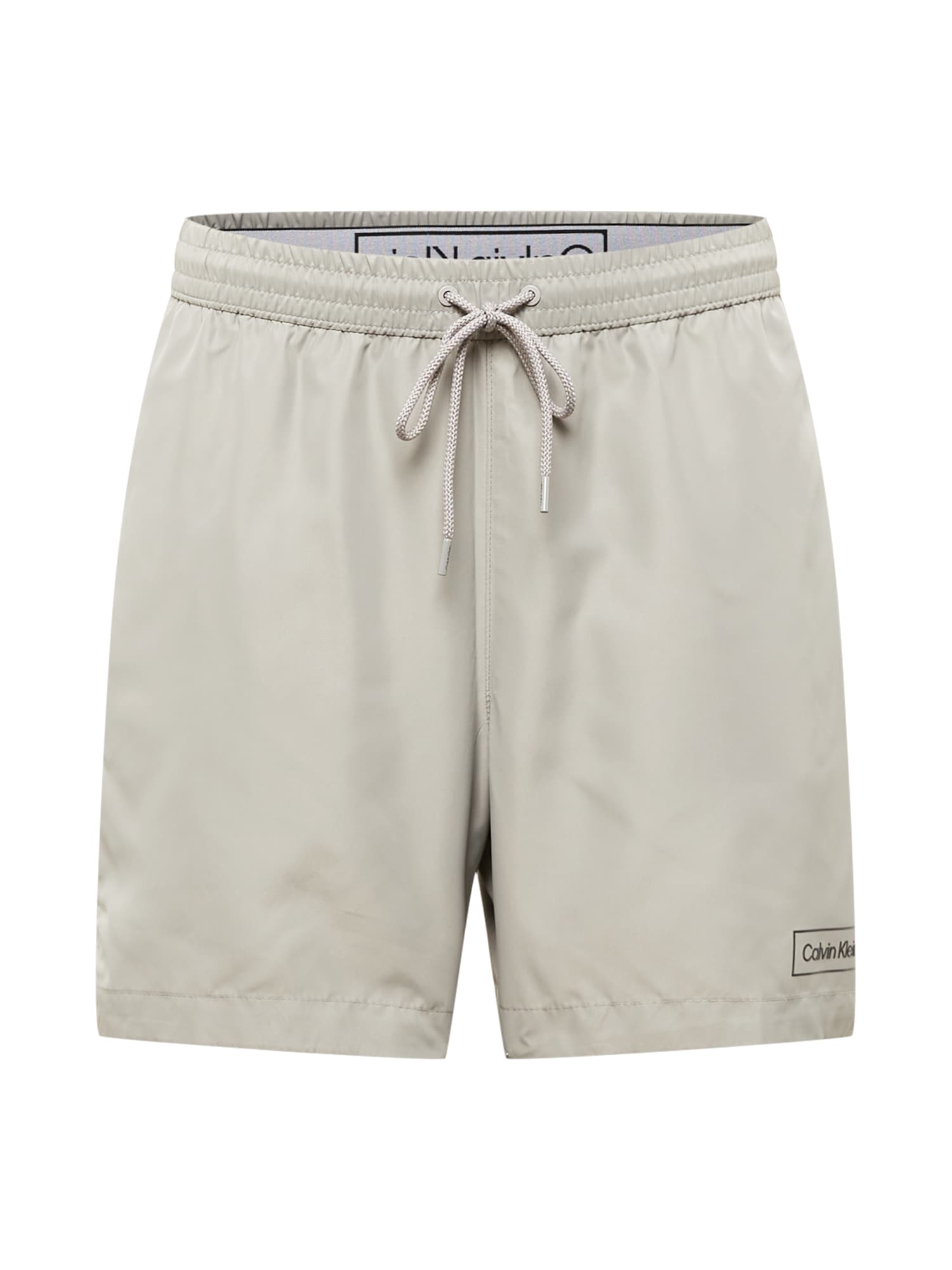 Calvin Klein Swimwear Kratke kopalne hlače  siva / črna